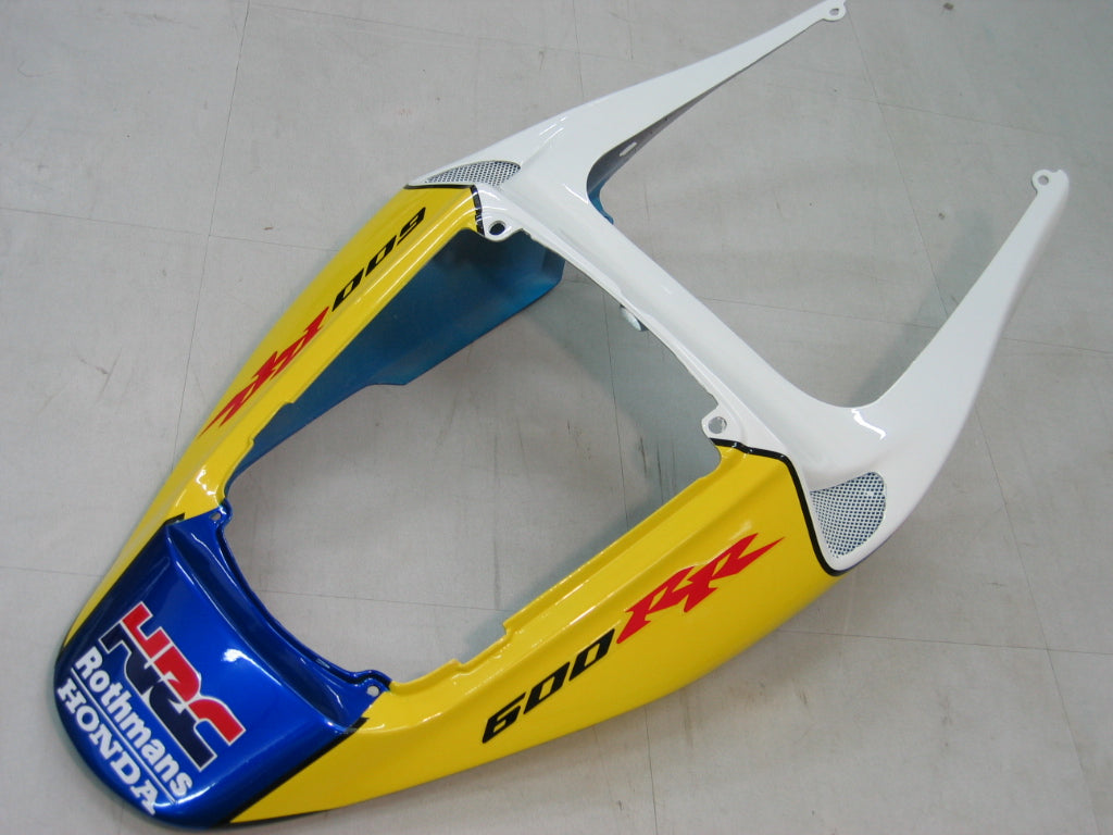 Amotopart 2005-2006 Honda CBR600RR Yellow & Blue Style2 Fairing Kit