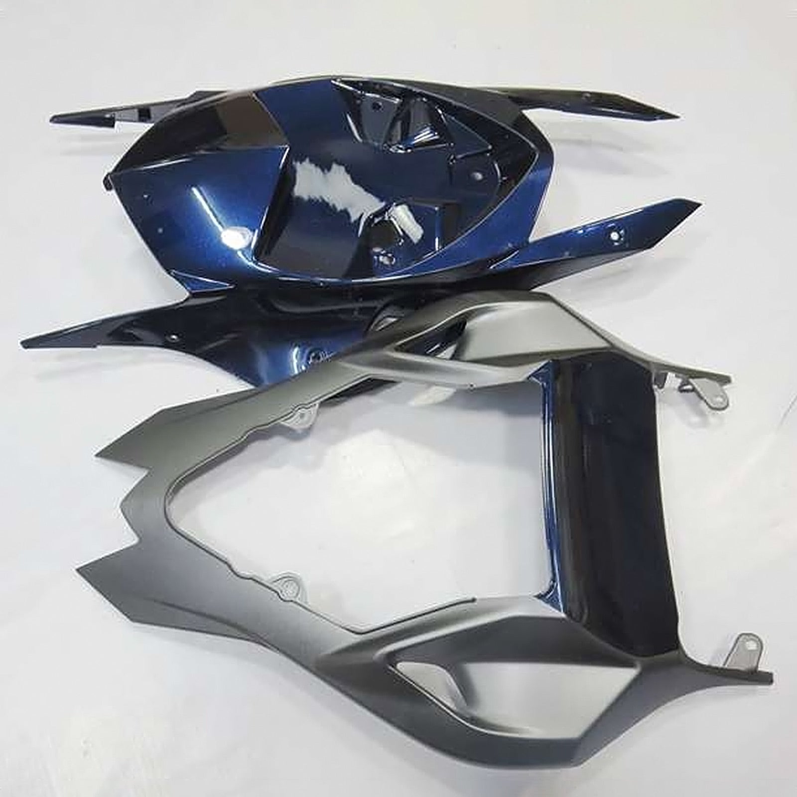 Amotopart BMW S1000RR 2009-2014 Gray z czarnym zestawem owiewki