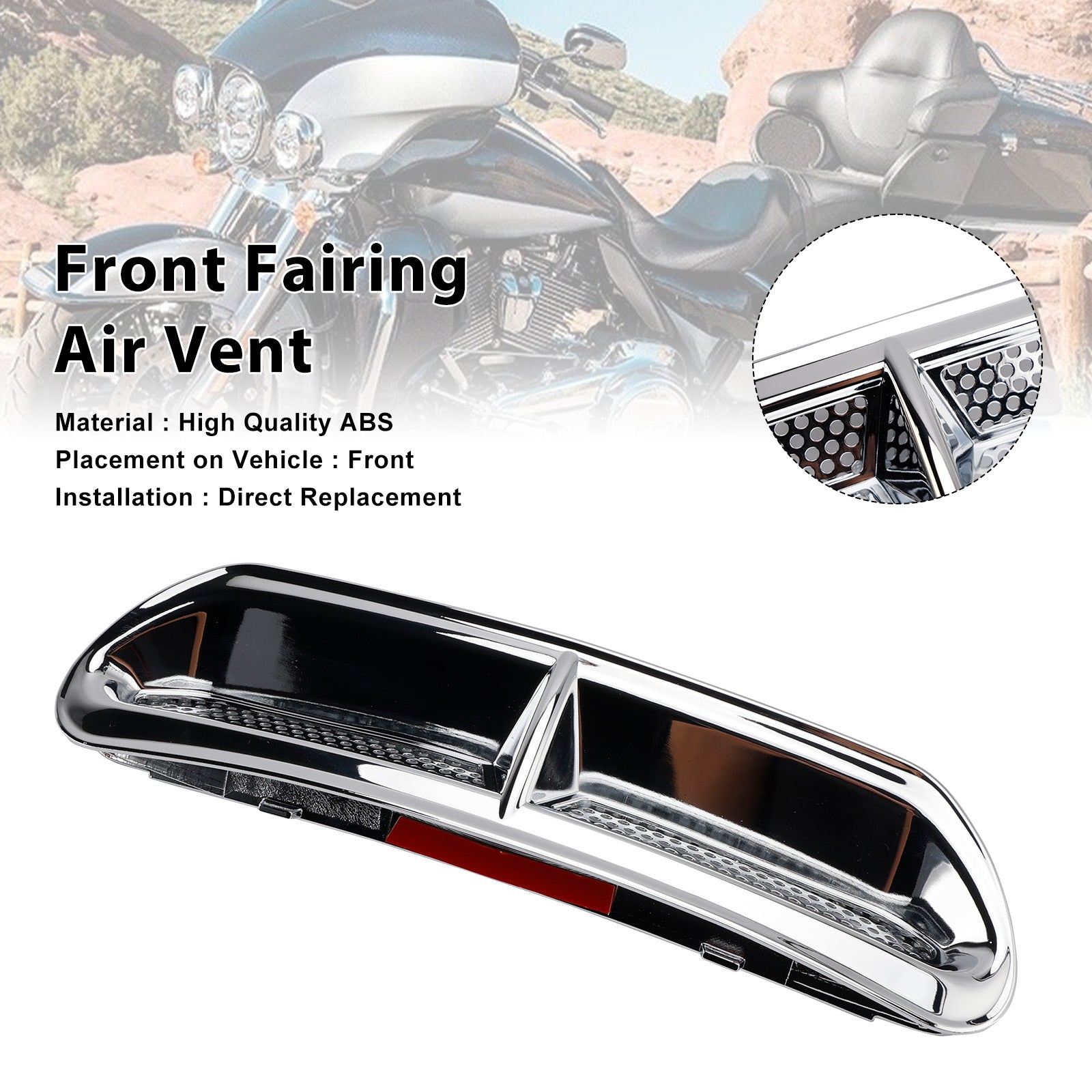 2014-2024 Touring Street Glide Electra Glide Air Vent Trim voorkuip