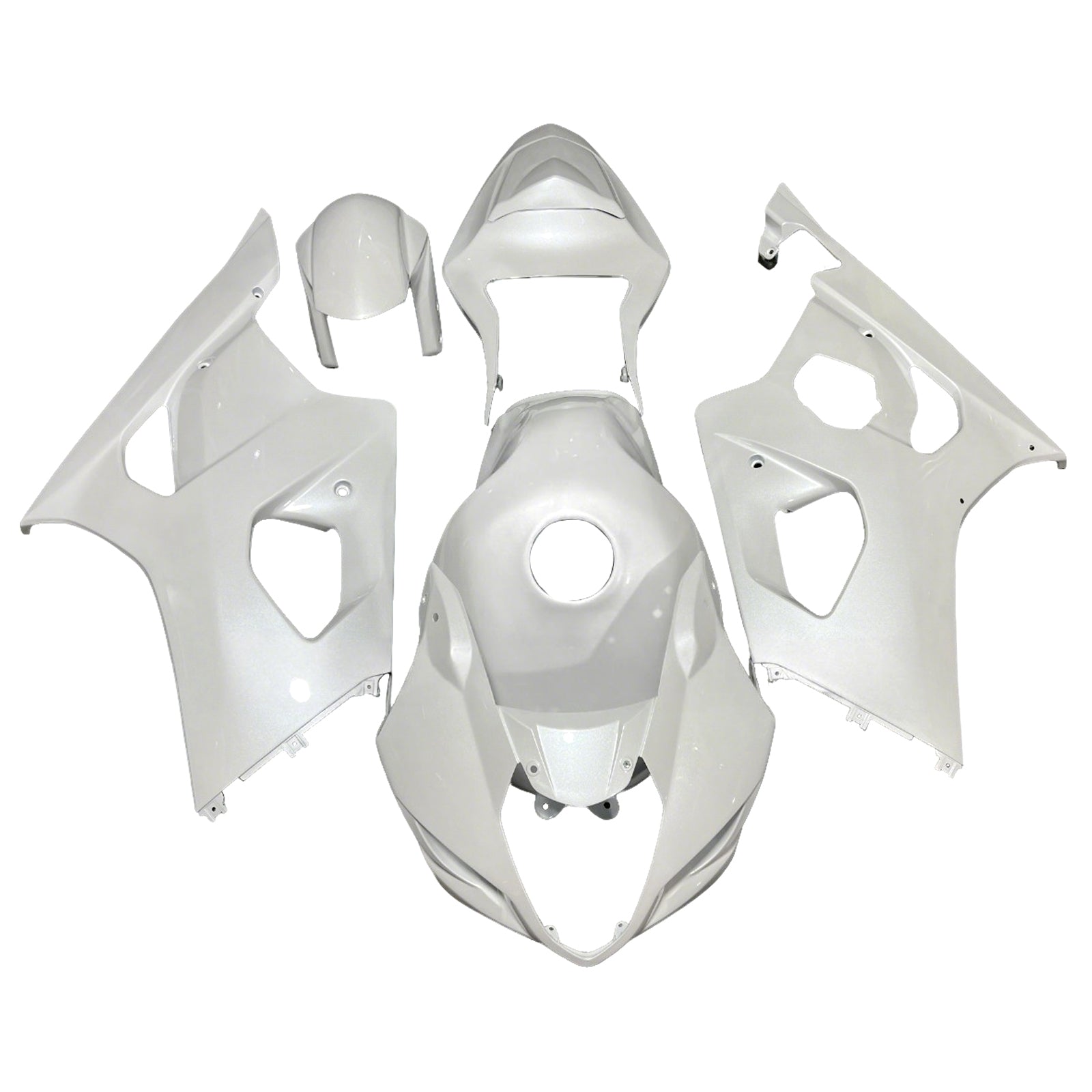Amotopart 2003-2004 Suzuki GSXR1000 Pearl White Fairing Kit