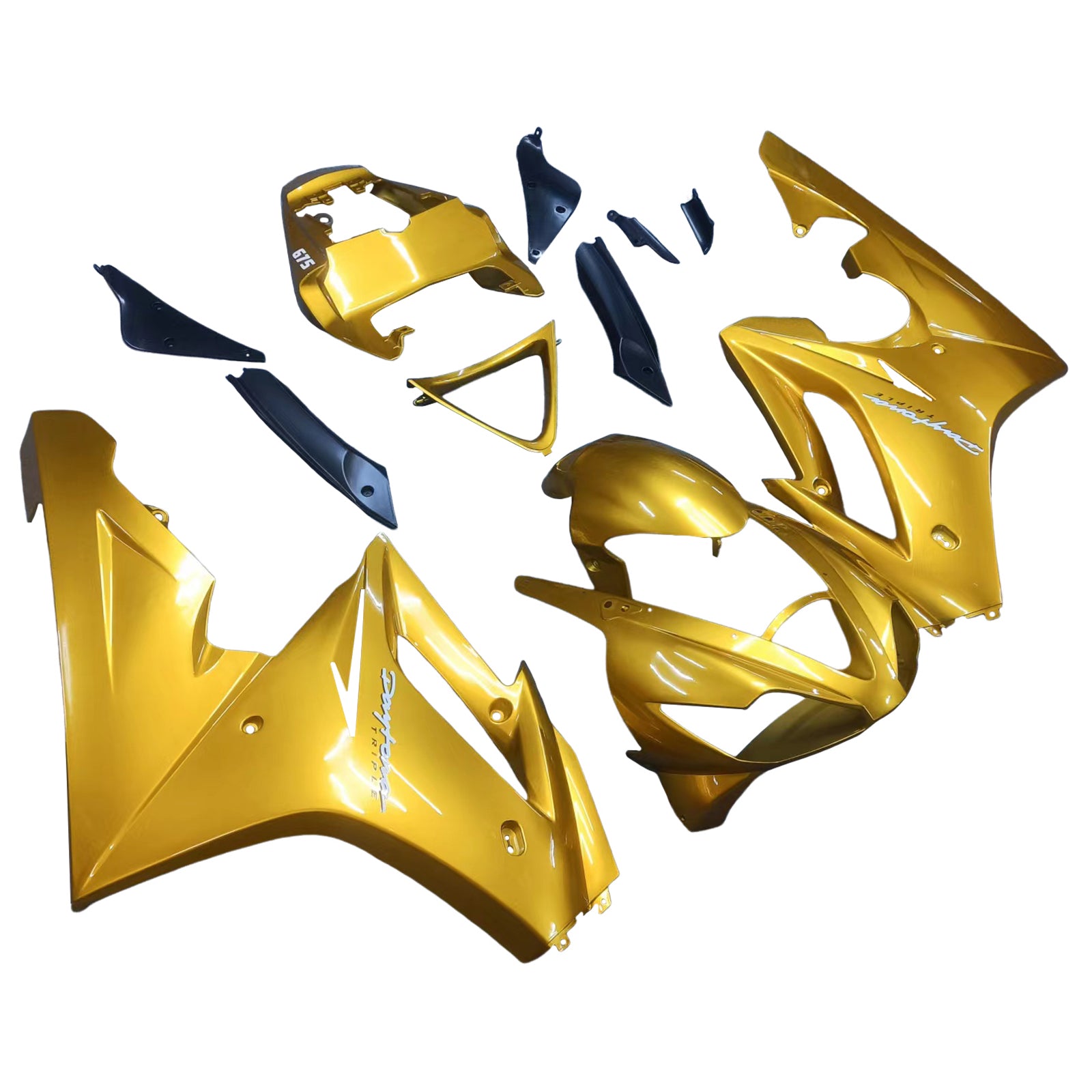 Amotopart 2009-2012 Triumph Daytona 675 Gold Fairing Kit