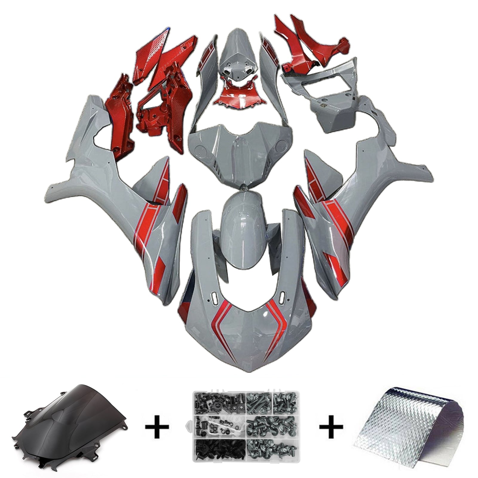 Amotopart 2020-2024 YAMAHA YZF R1 WHITE ORANGE FAILING KIT