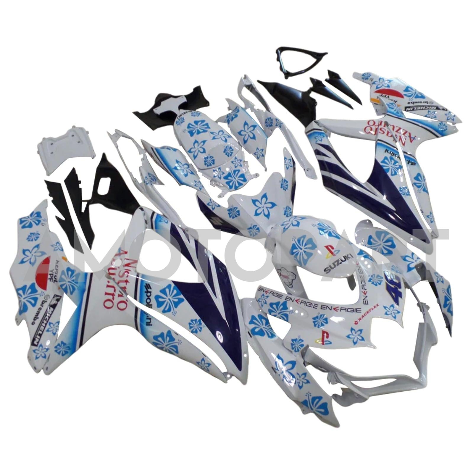 Amotopart 2008-2010 Suzuki GSXR 600/750 Collection de kit de carénage