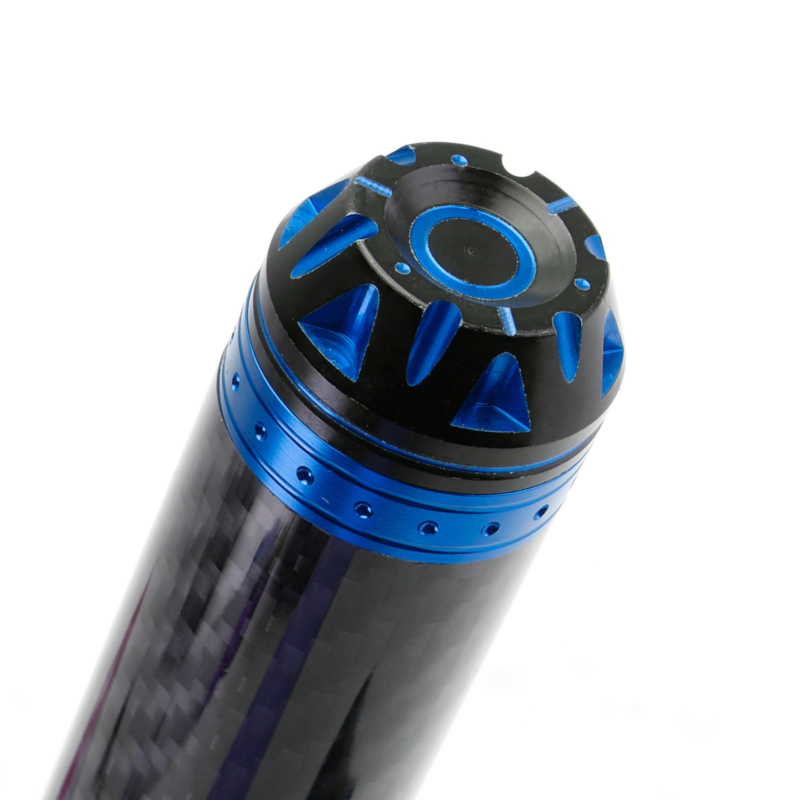 7/8"/22Mm Motorcycle Handle Bar Carcon Grips Universal Green For Motorcycles Silver