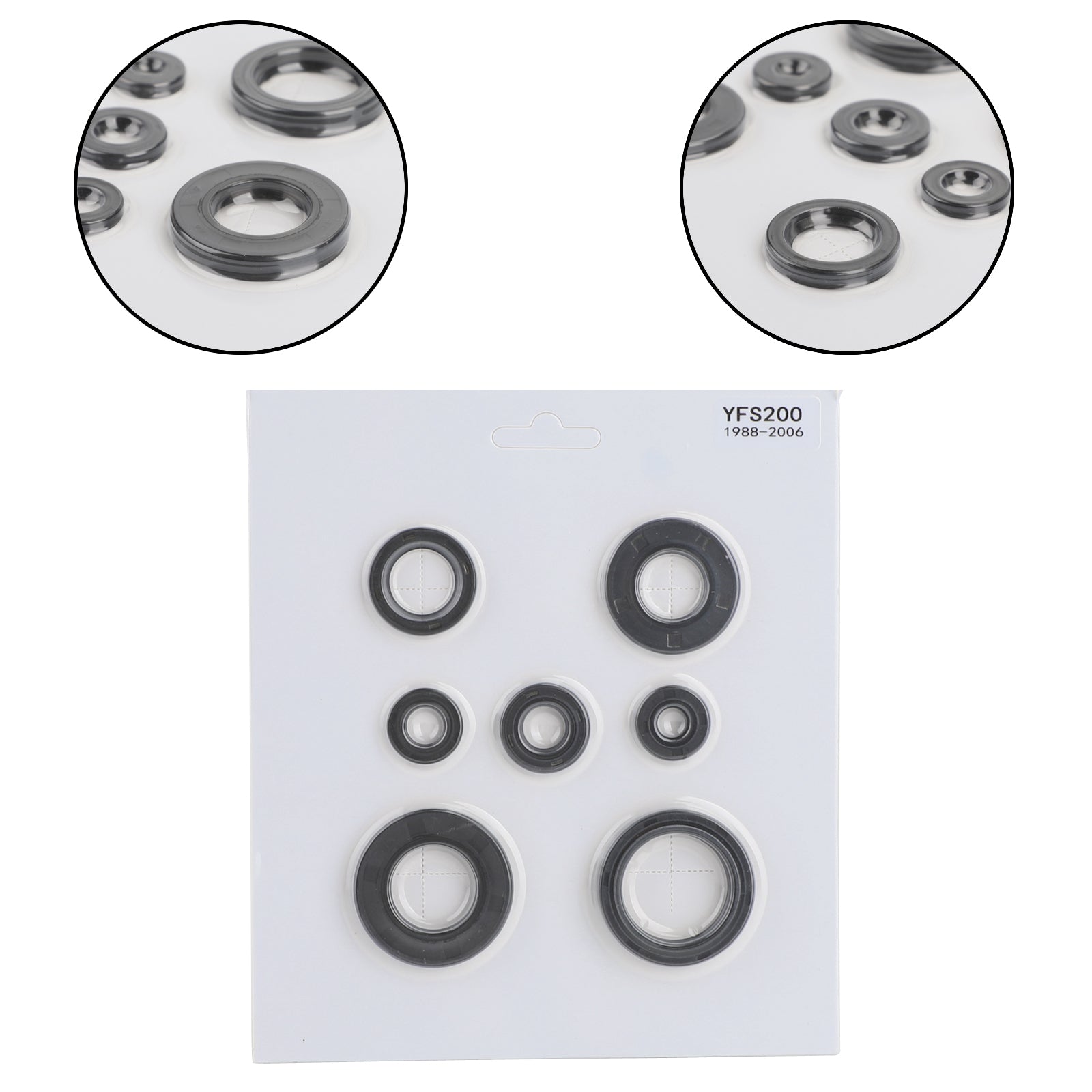 7 stk 1988 - 2006 Yamaha Blaster 200 YFS200 YFS 200 Engine Oil SEAL KIT
