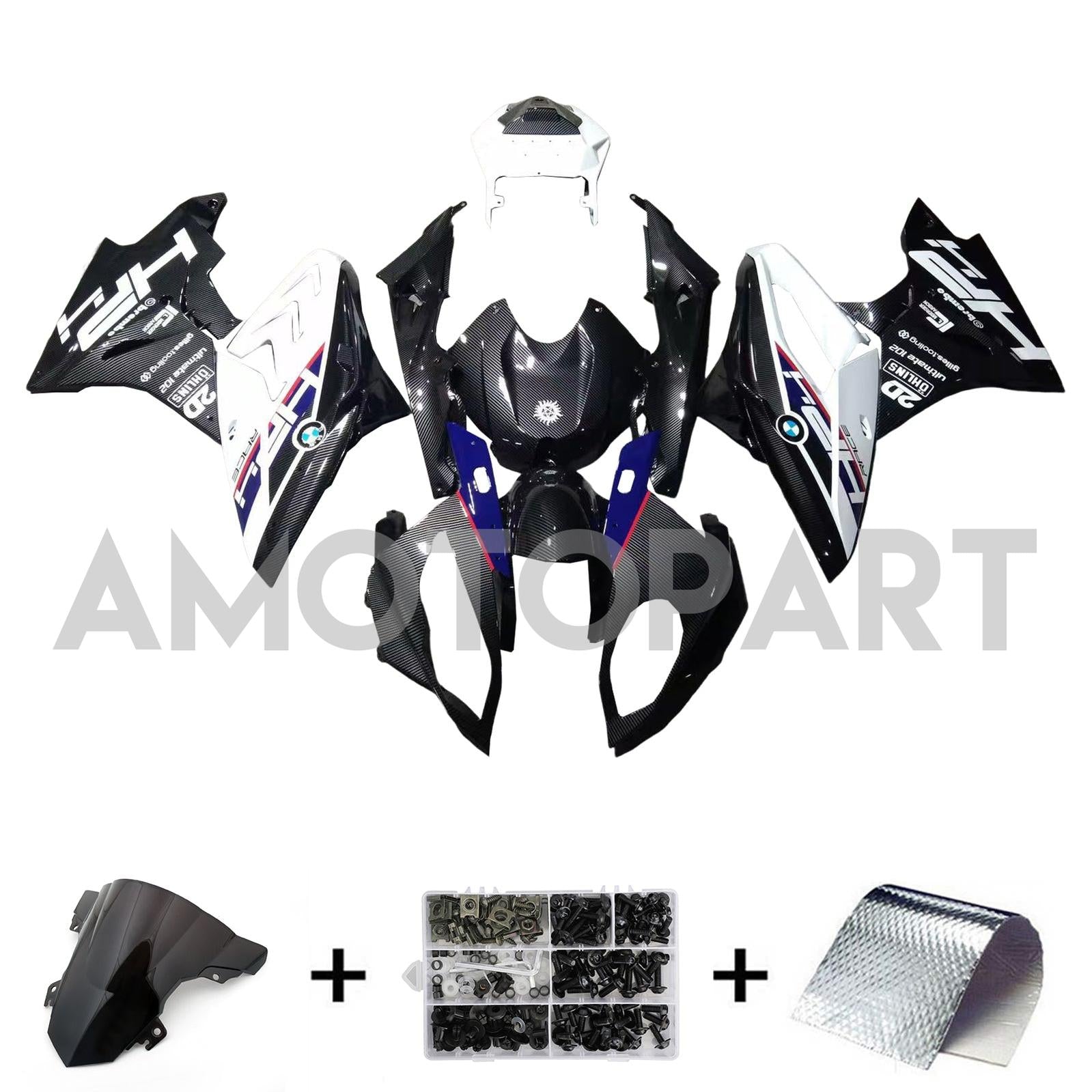 AMOTOPART 2017-2018 BMW S1000RR MOTEUR DE FIBERS DE CARBON