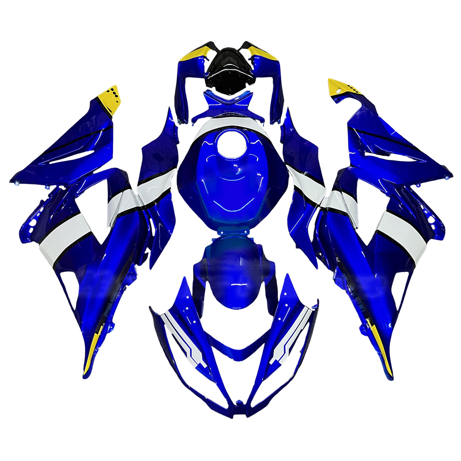 Amotopart 2013-2018 Kawasaki ZX6R 636 Blue Fairing Kit