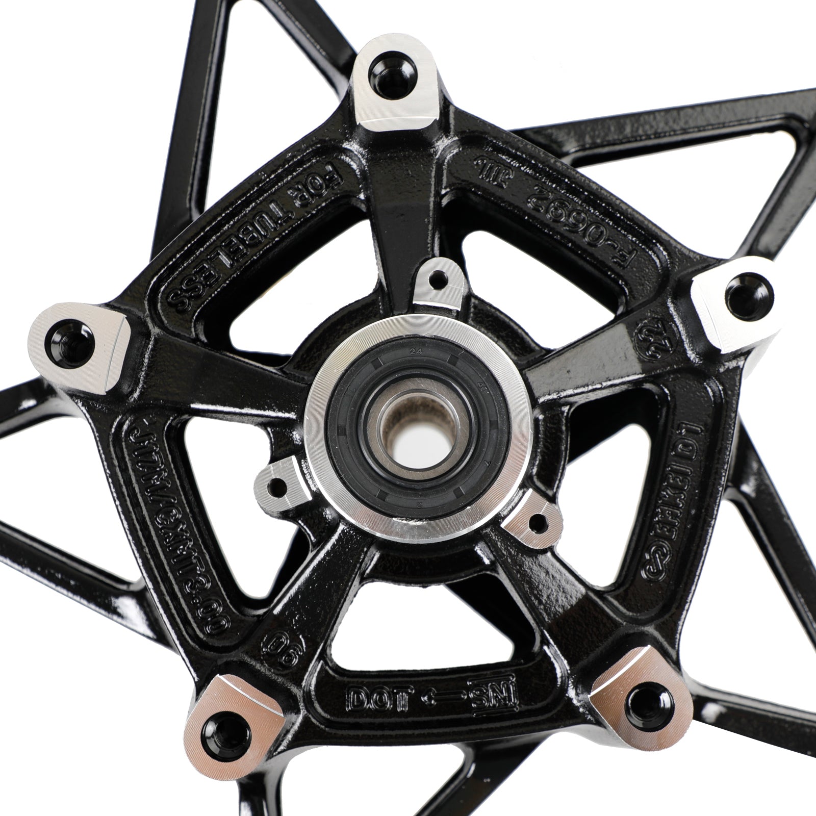 18-23 Kawasaki EX400G Ninja 400/ABS/Z400 Glossy Black vorne und Hinterradrand