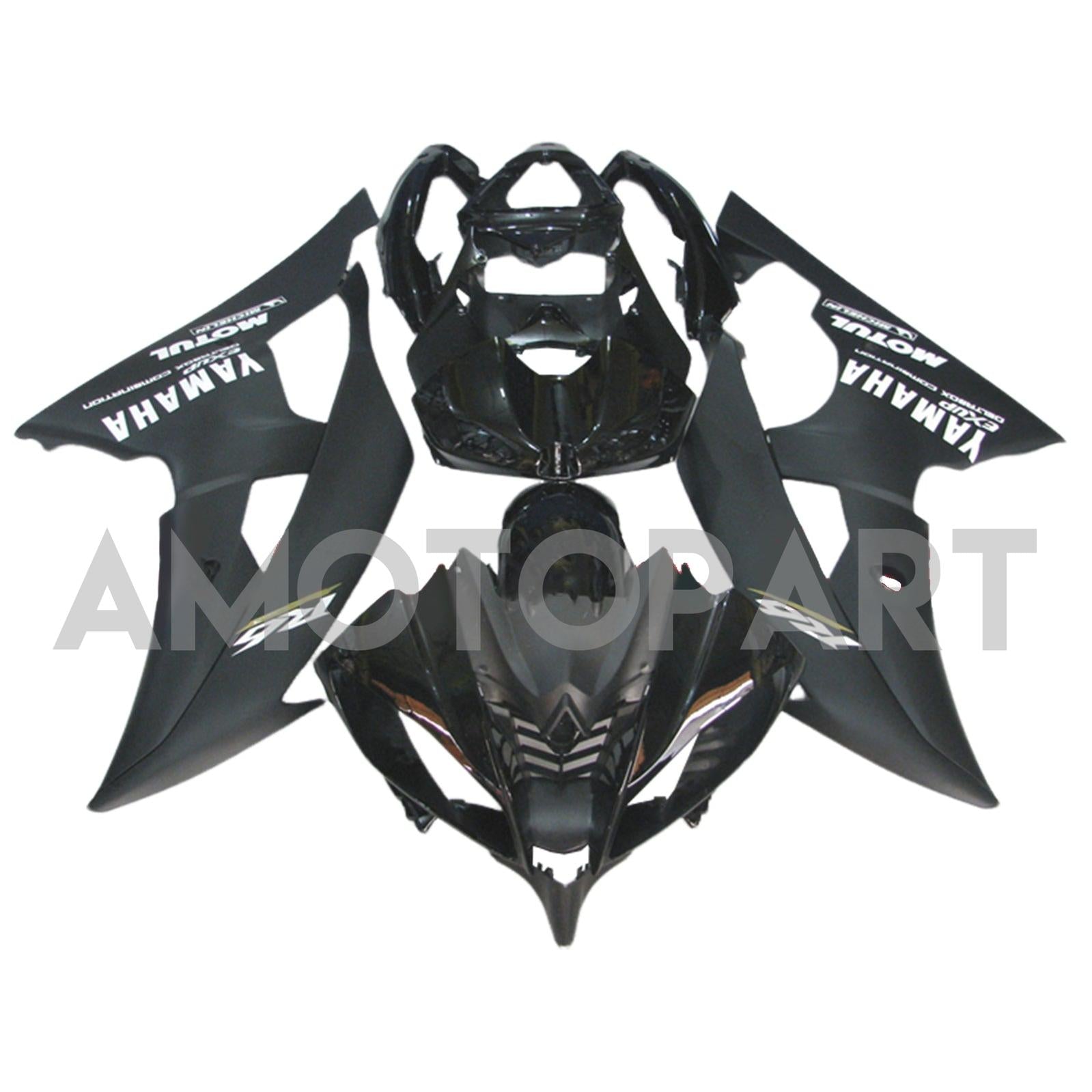 Amotopart 2008-2016 Yamaha YZF 600 R6 Black Style3 Fairing Kit