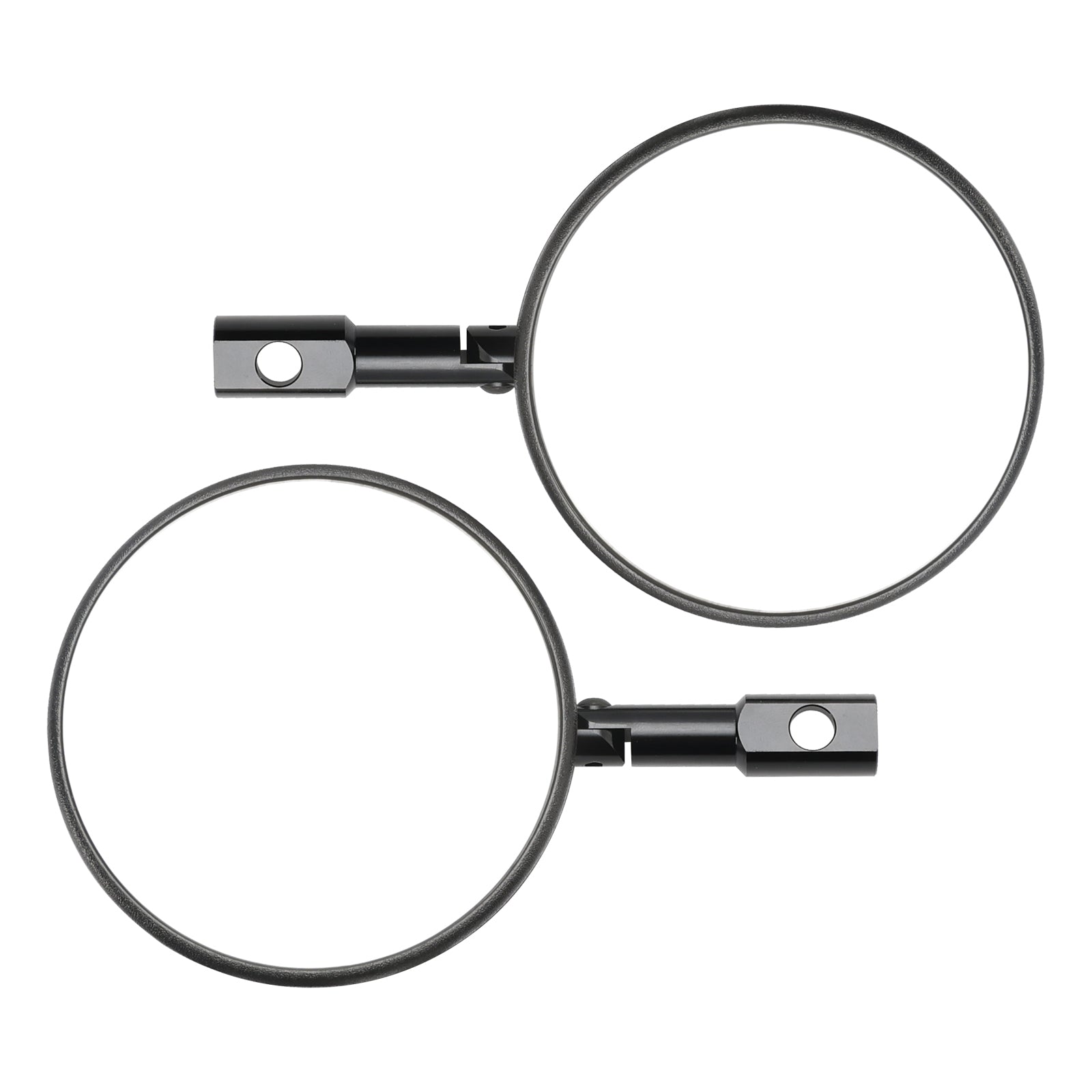 Handlebar end mirror SUPERBIKE mirrors - Black - Round For Supermoto Enduro