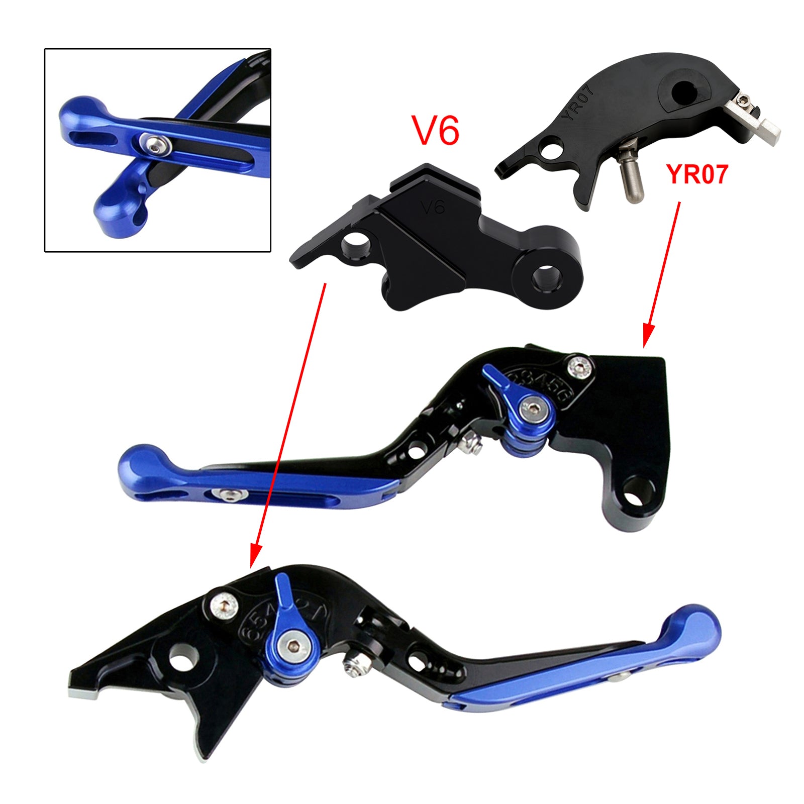 24-25 YAMAHA XSR900 XSR900GP MT-09 MT-09SP Adjustable Clutch Brake Lever