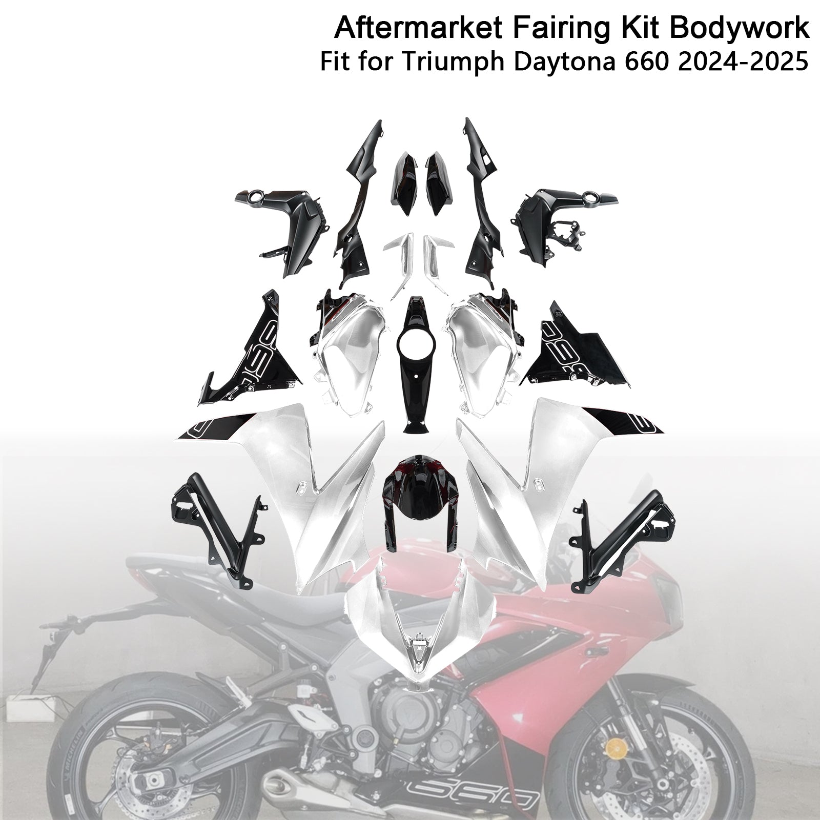 Amotopart 2024-2025 Triumph Daytona 660 Fairing Kit