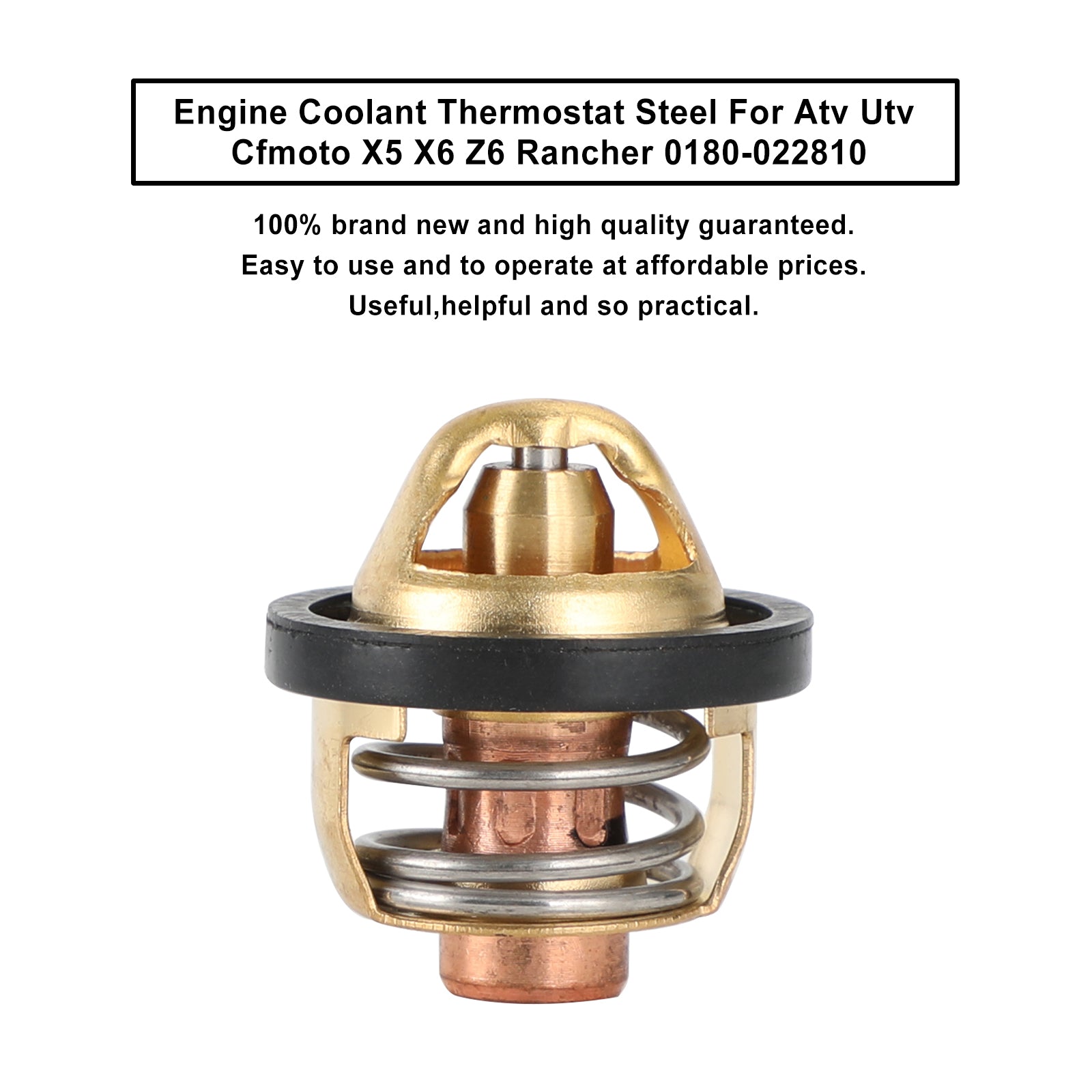 Engine Coolant Thermostat Steel For Atv Utv Cfmoto X5 X6 Z6 Rancher 0180-022810