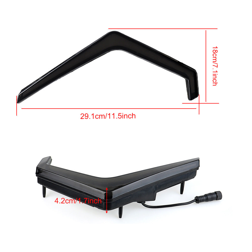 19-22 Polaris RZR XP 1000 Turbo LED RGB Luci della griglia Indicatori di direzione Fang Accent