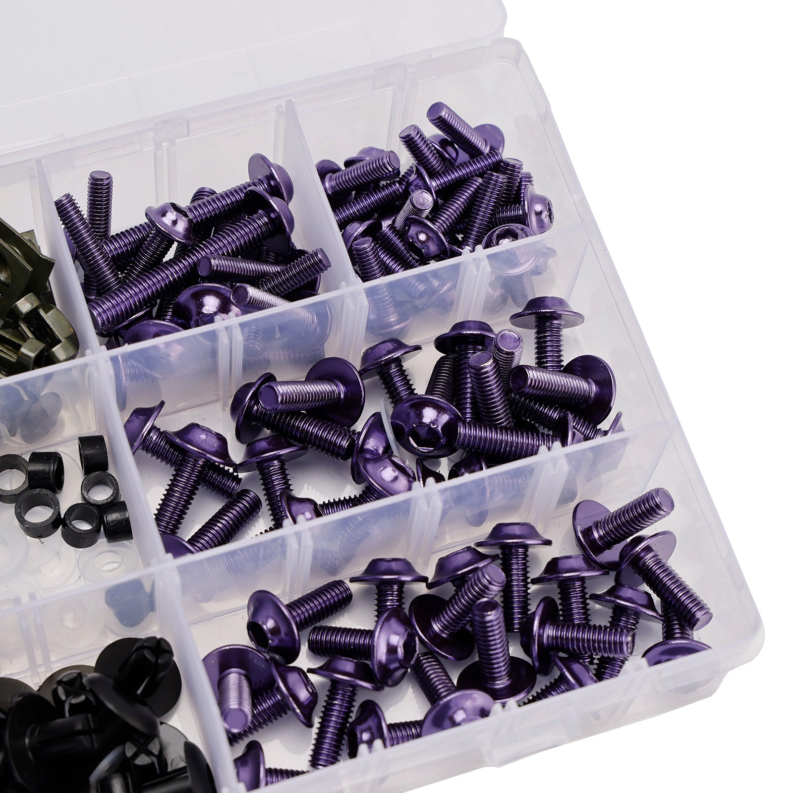 M6 Schrauben M5 / Verkleidungsschrauben - Clip Set Klemmen Teile + 198 Schwarz