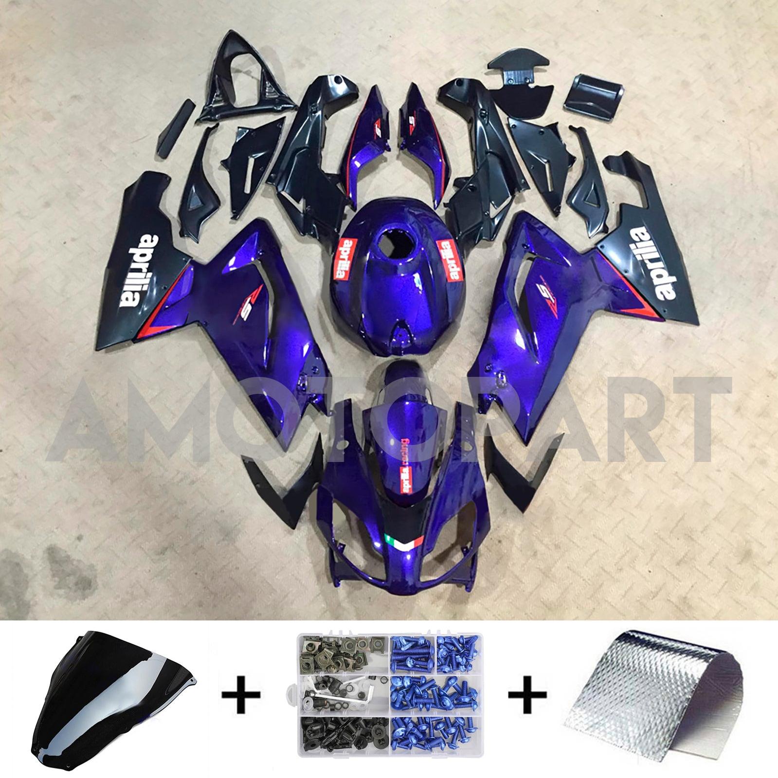 Amotopart 2006-2011 Aprilia RS125 Purple Black Fairing Kit