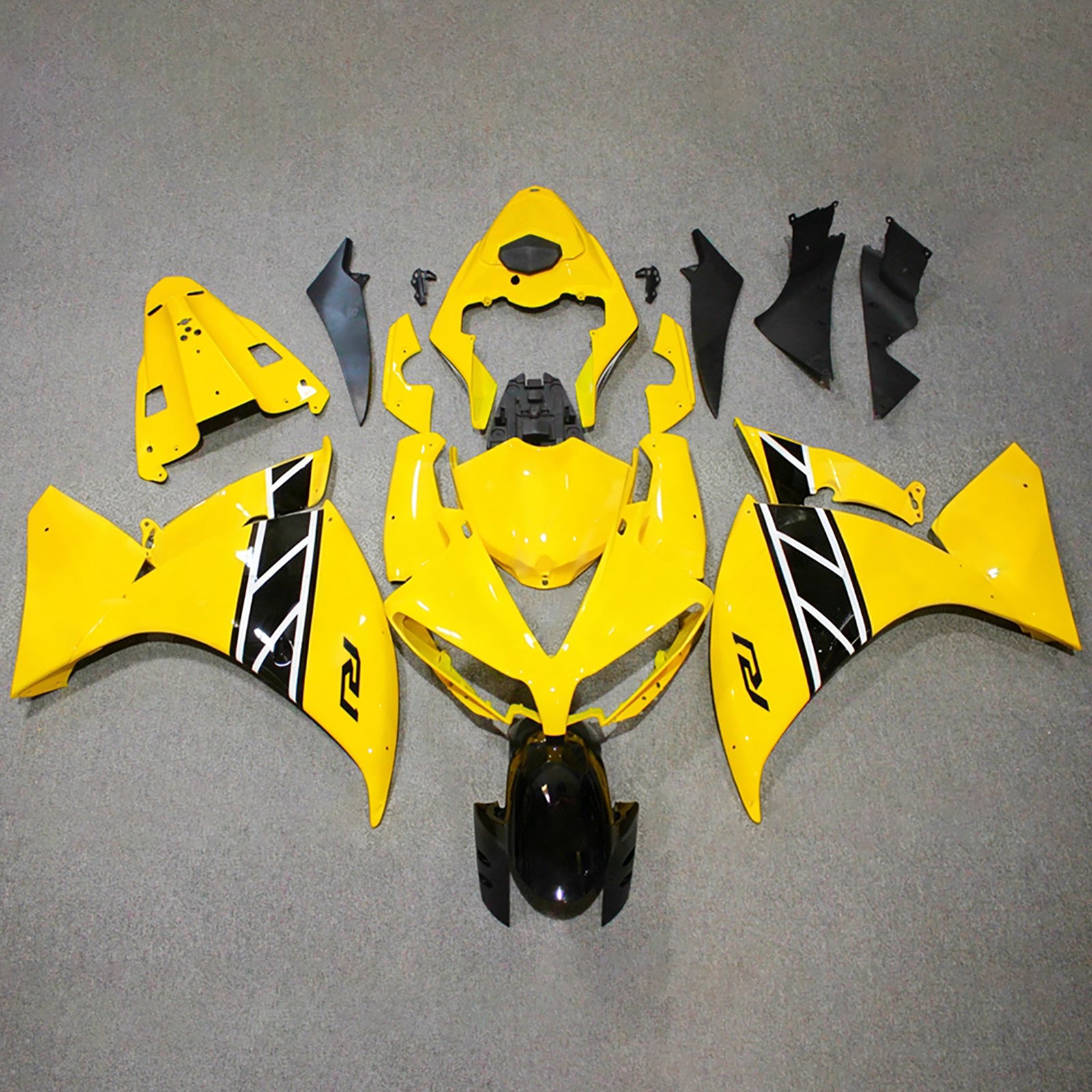 Amotopart 2009–2011 Yamaha YZF-R1 gelbes Verkleidungsset