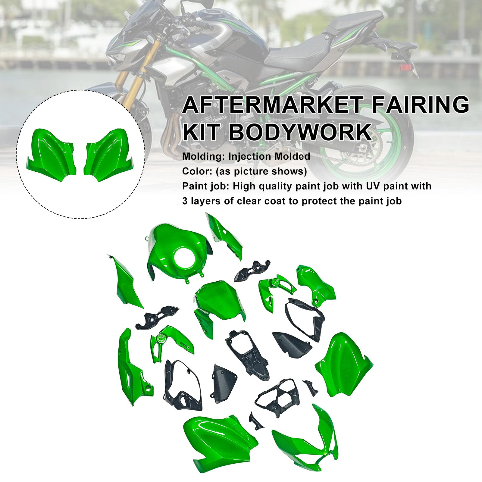 Amotopart 2025–2026 Kawasaki Z900 Verkleidungsset-Kollektion