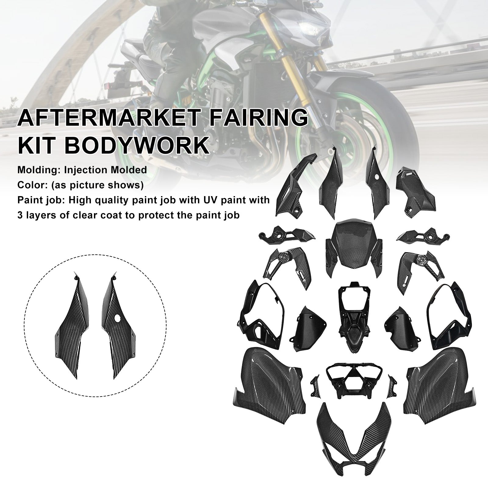 Amotopart 2025–2026 Kawasaki Z900 Verkleidungsset-Kollektion