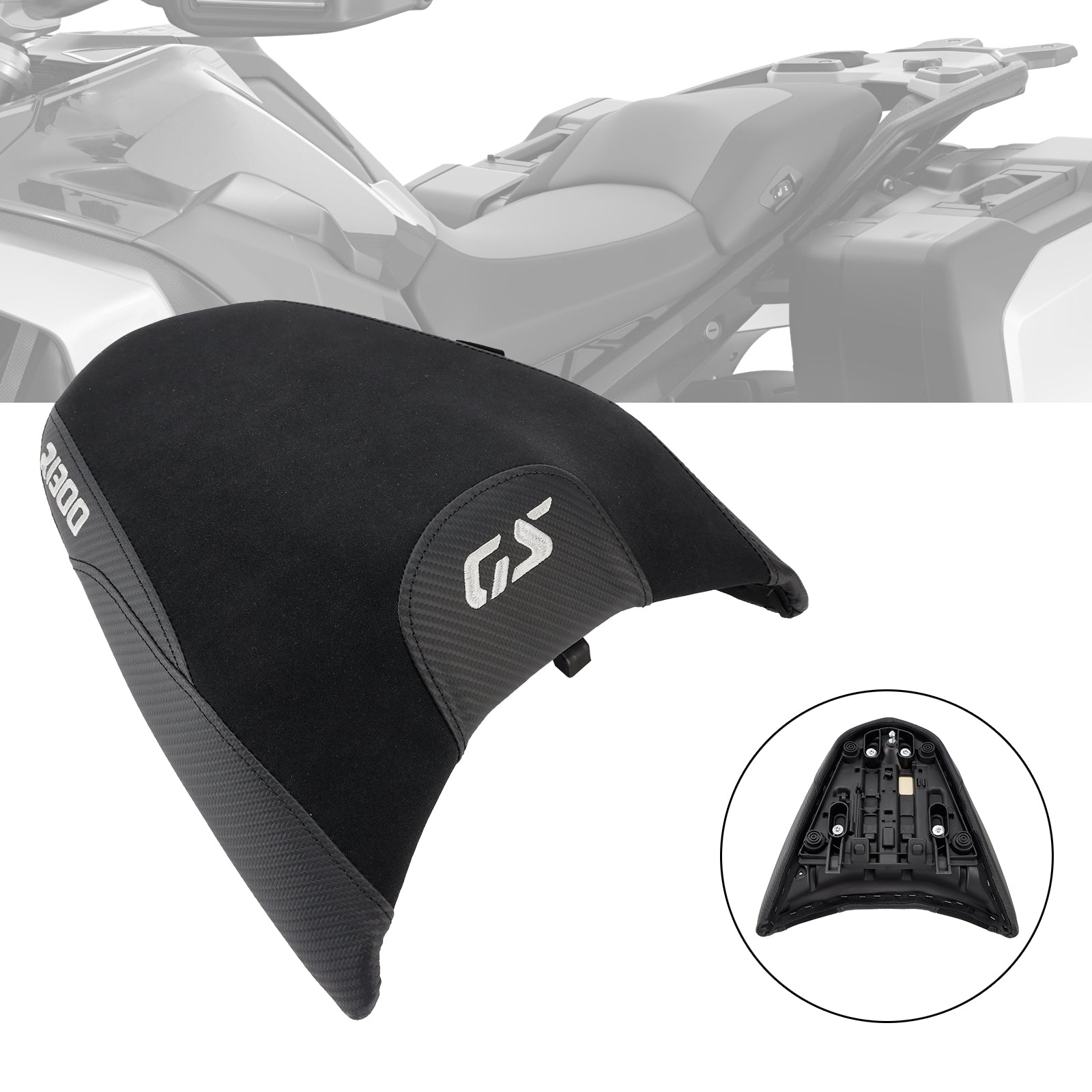 BMW R1300GS R 1300 GS 24-25 WIT ACHTER PASSENGER STAIN PILLION Saddle platblauw