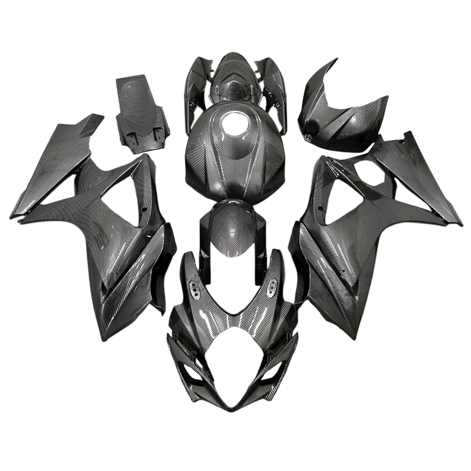 Amotopart 2007-2008 Suzuki GSXR1000 Carbon Fiber Pattern Fairing Kit
