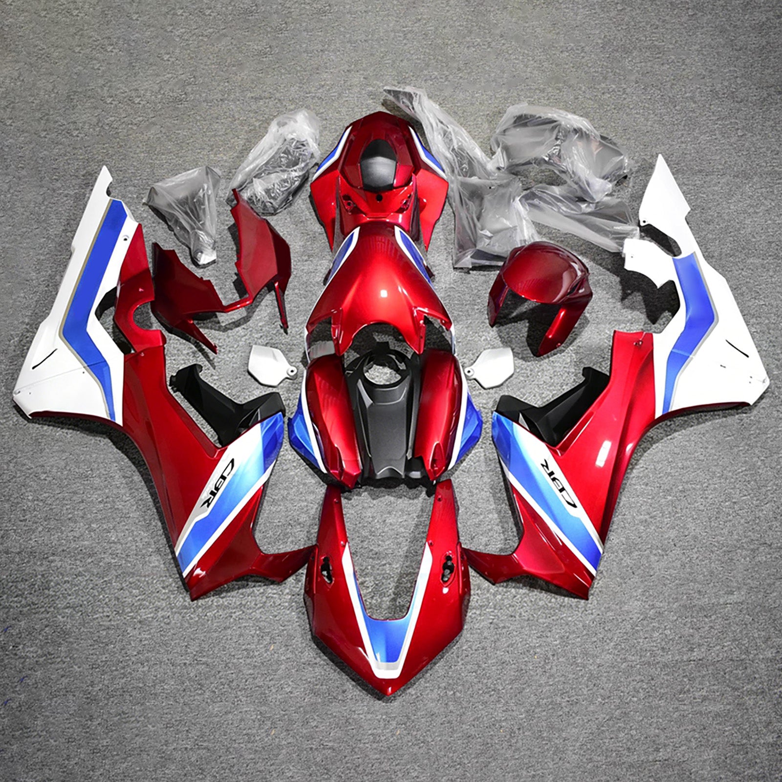 Amotopart 2017-2026 Honda CBR1000RR White/Red Fairing Kit