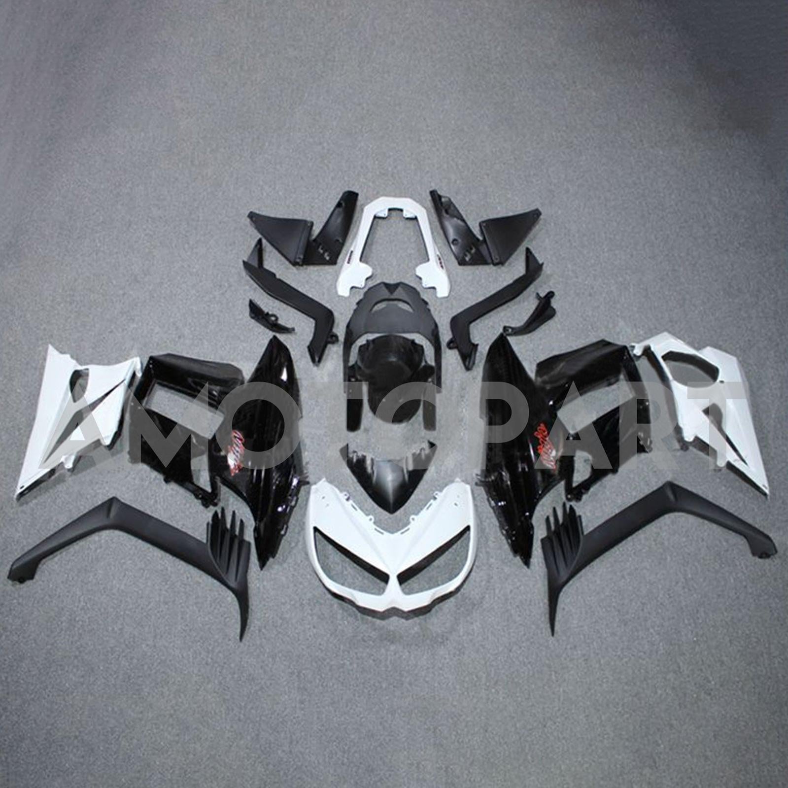Amotopart 2010-2015 Z1000SX Kawasaki White&Black Fairing Kit