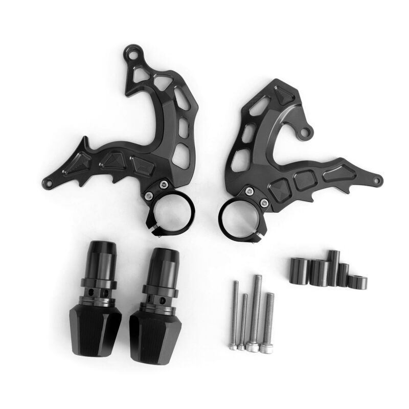 MT07 フィット MT-07 プロテクター フレーム クラッシュ ブラック 14-18 スライダー FZ07 オートバイ ヤマハ