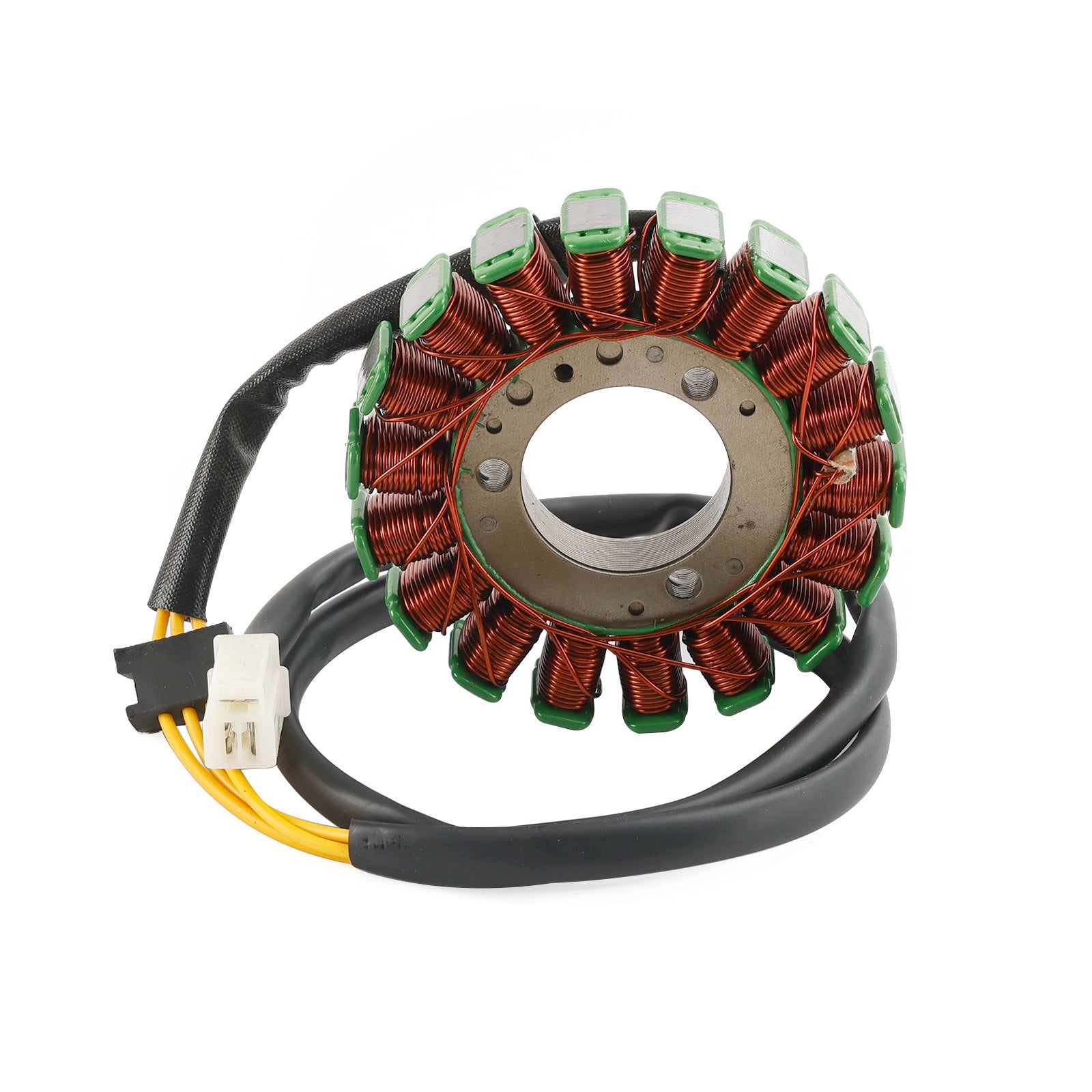 Kawasaki 86-07 Ninja 250R e 88-95 GPX250R e 90-99/02/04-07 ZZ-R250 e 93/95/97/00-01 Anhelo 250 e 87-89 Eliminatore e 90-94 Eliminatore 250 e 96/97/97/01/03 Eliminatore 252 e 89 -90/93-98 Eliminator 250LX e 88-90/94/96 Eliminator 250SE Generatore statore