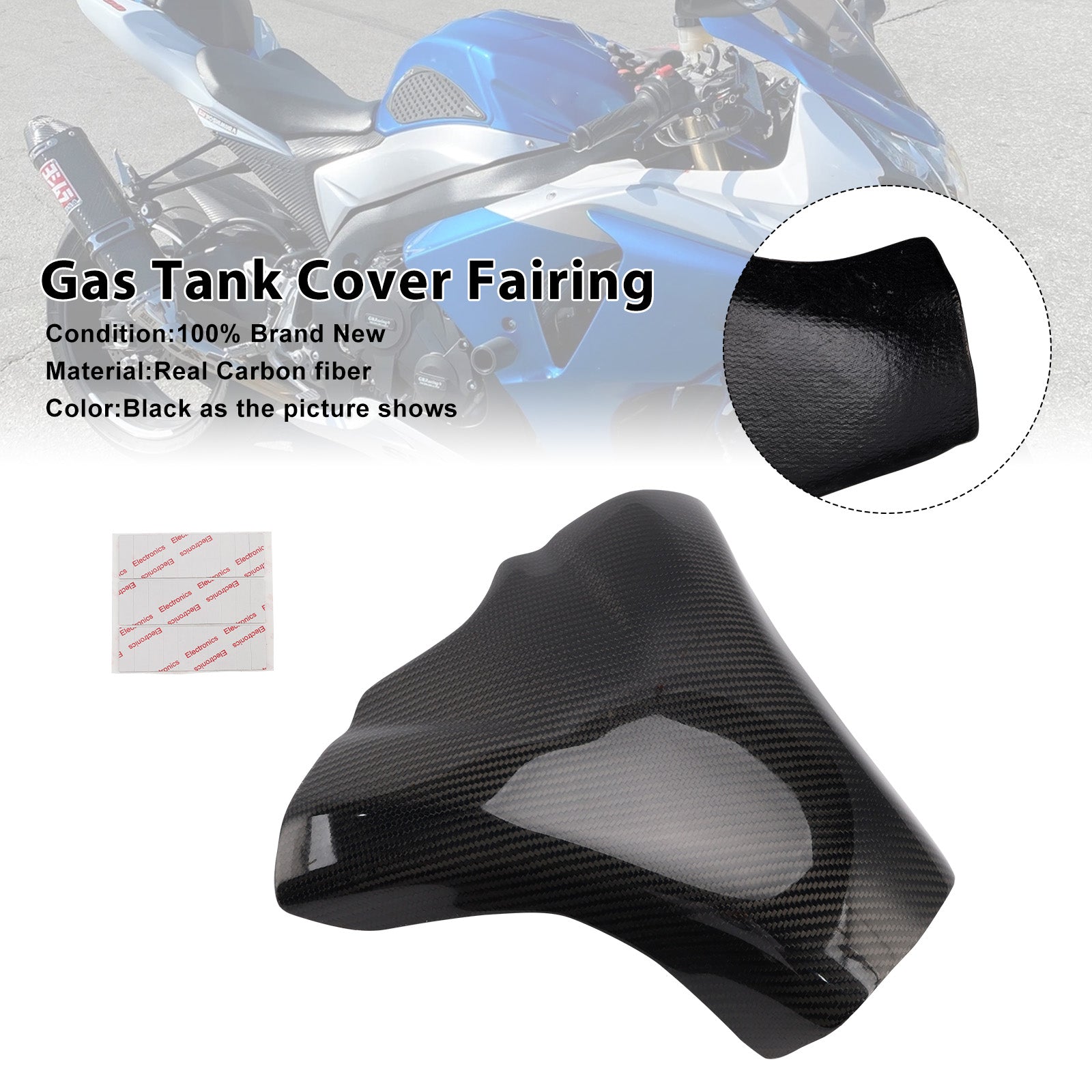 Suzuki GSX-R1000 GSXR1000 2017-2025 Real Carbon Fiber Tank Cover Fairing