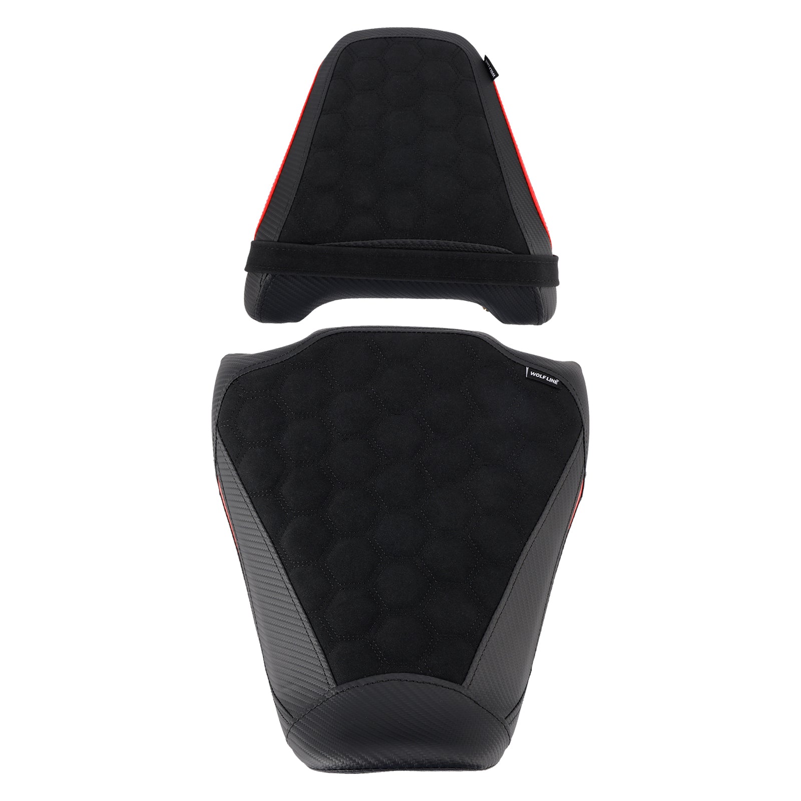 24-25 Honda Cb650R Cbr650R Front&Rear Raider Passenger Cushion Kit Red1