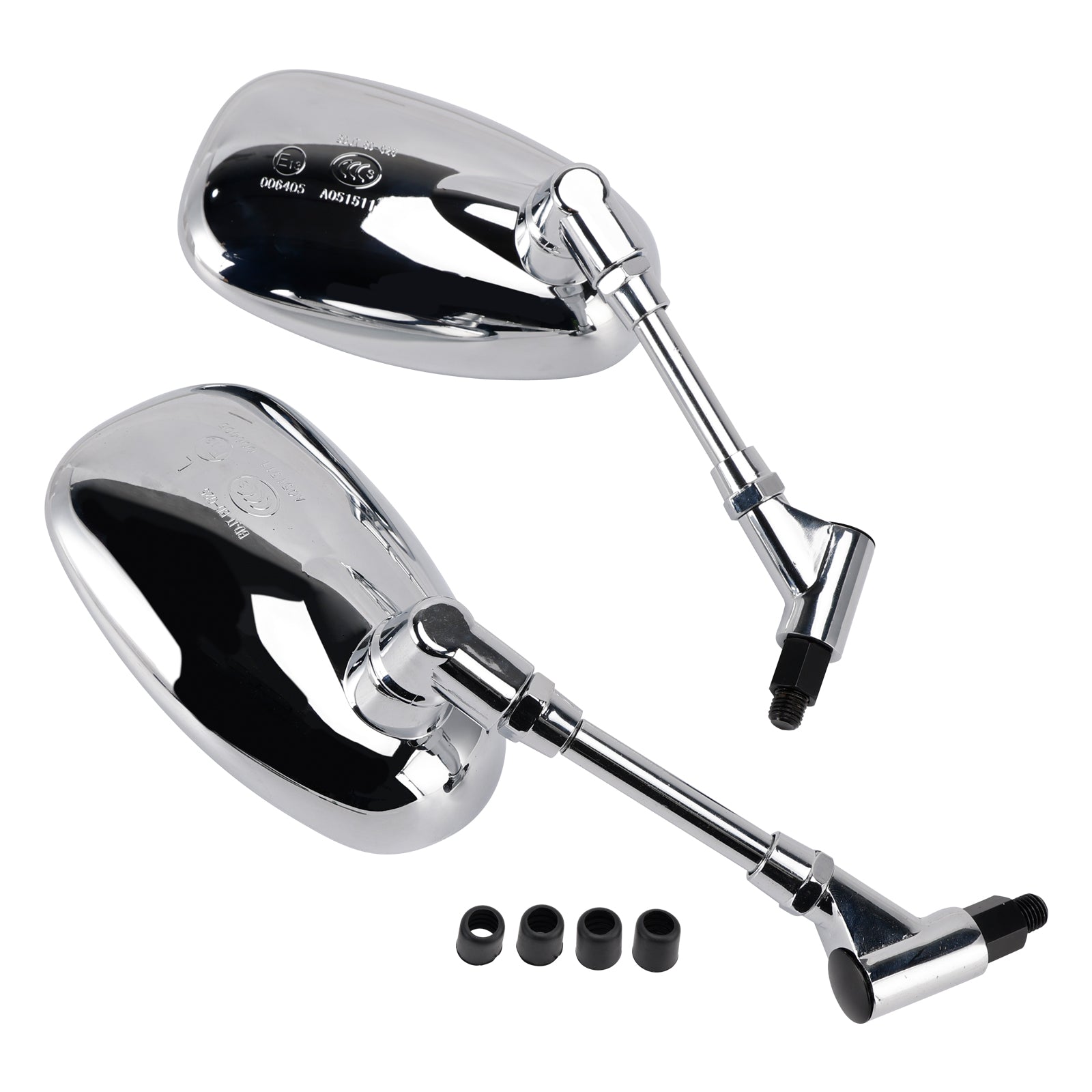 Honda VTX1300S 2003-2007 VTX1800C 2002-2006 Set of 2 Chrome Rearview Mirrors