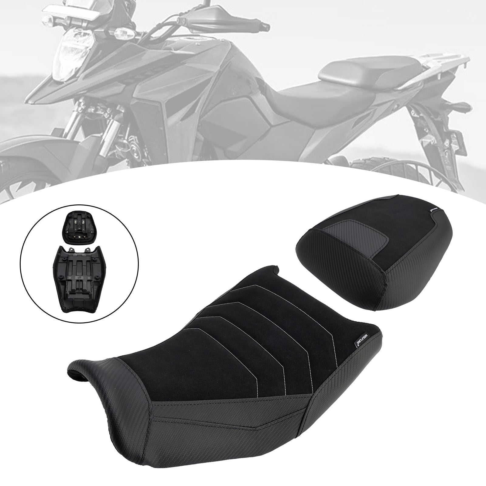 2024-2025 Suzuki V-Strom250Sx Front&Rear Raider Passenger Lower Kit Black