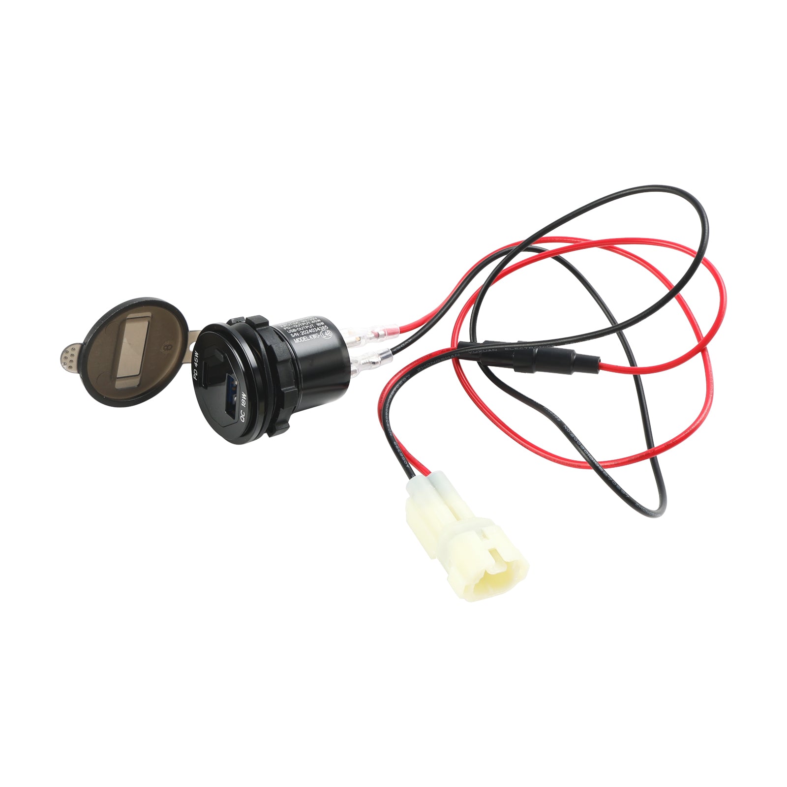 2022-2024 Kawasaki Versys 650 12V Socket Charger USB+C Type Quick Fits