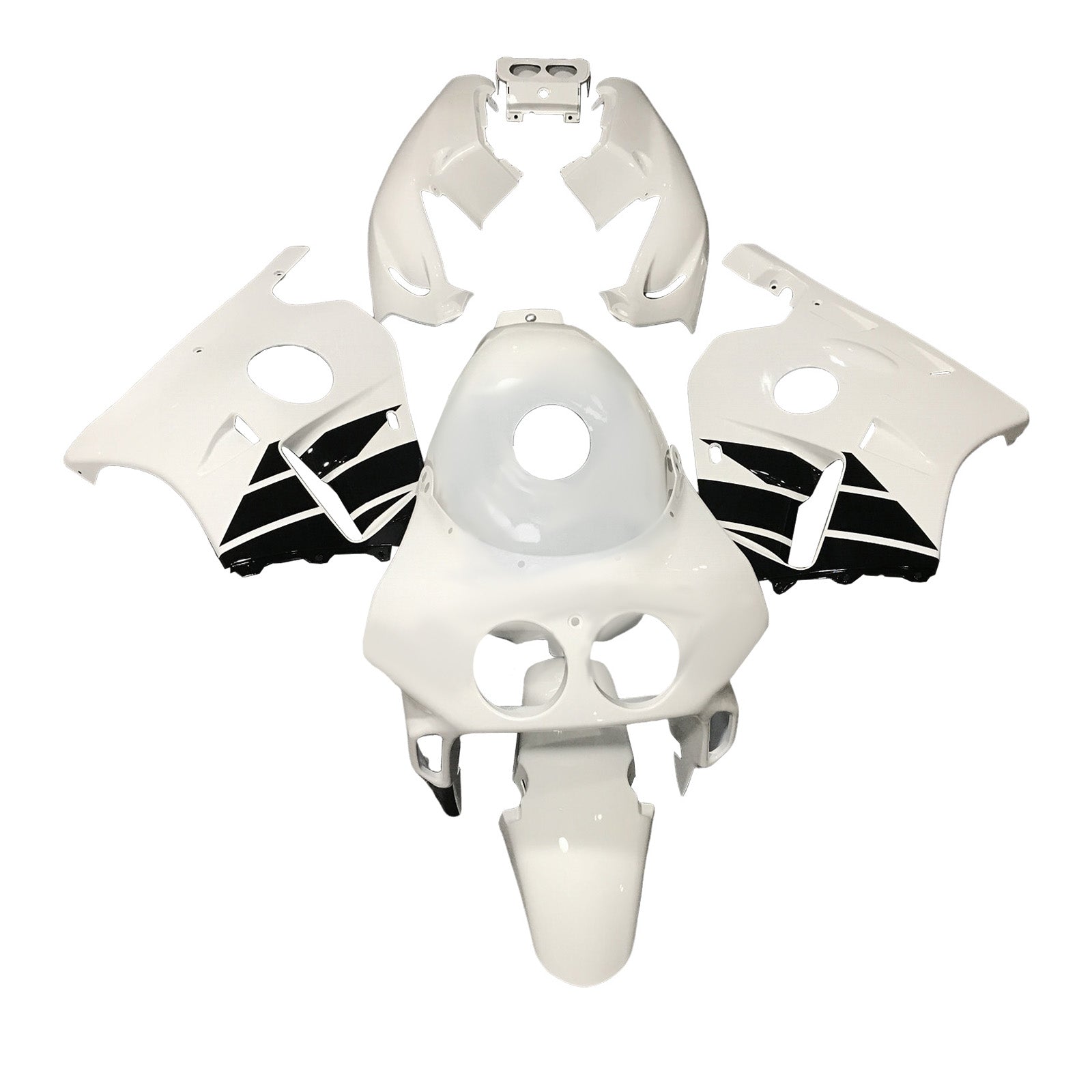 Amotopart 1990-1998 Honda CBR250RR MC22 White Fairing Kit