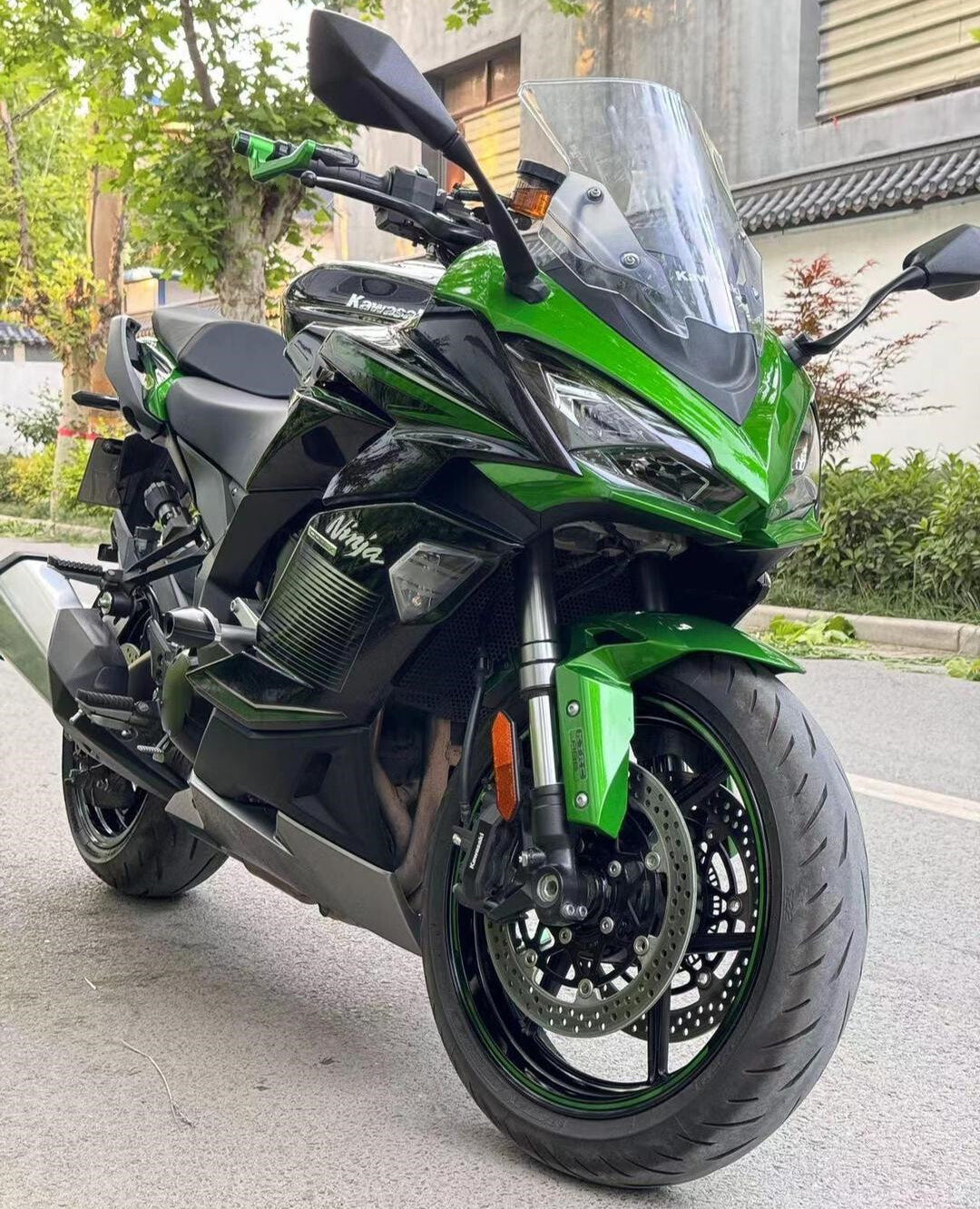 Amotopart 2020-2025 Kawasaki Z1000SX Ninja 1000SX/1100SX Black Grey Green Fairing Kit