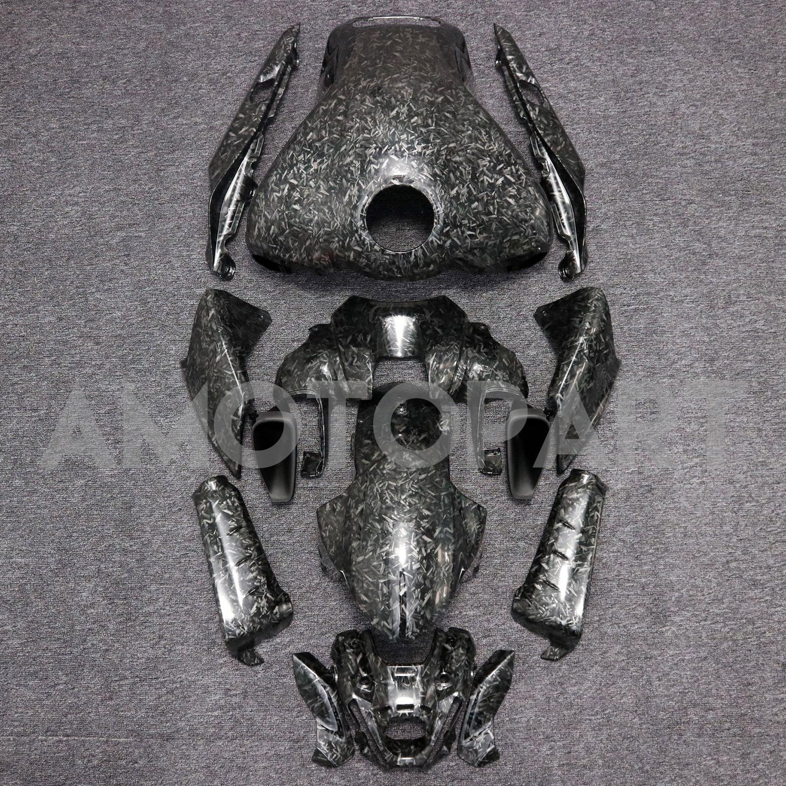 Amotopart 2021-2024 Yamaha MT-09 Forged Carbon Fiber Pattern Fairing Kit