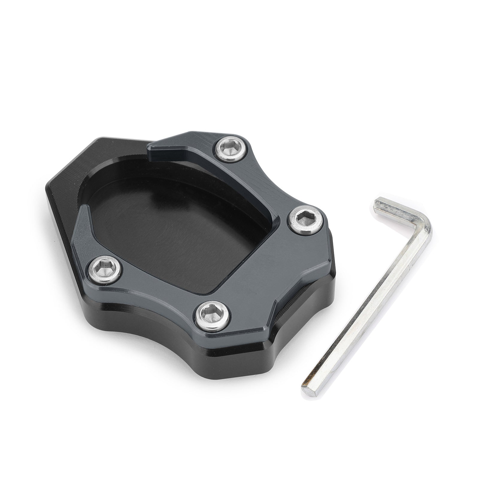 2018 Kawasaki 18 Ninja 400 250
Kickstand Side Stand Plate Extension Pad Titanium