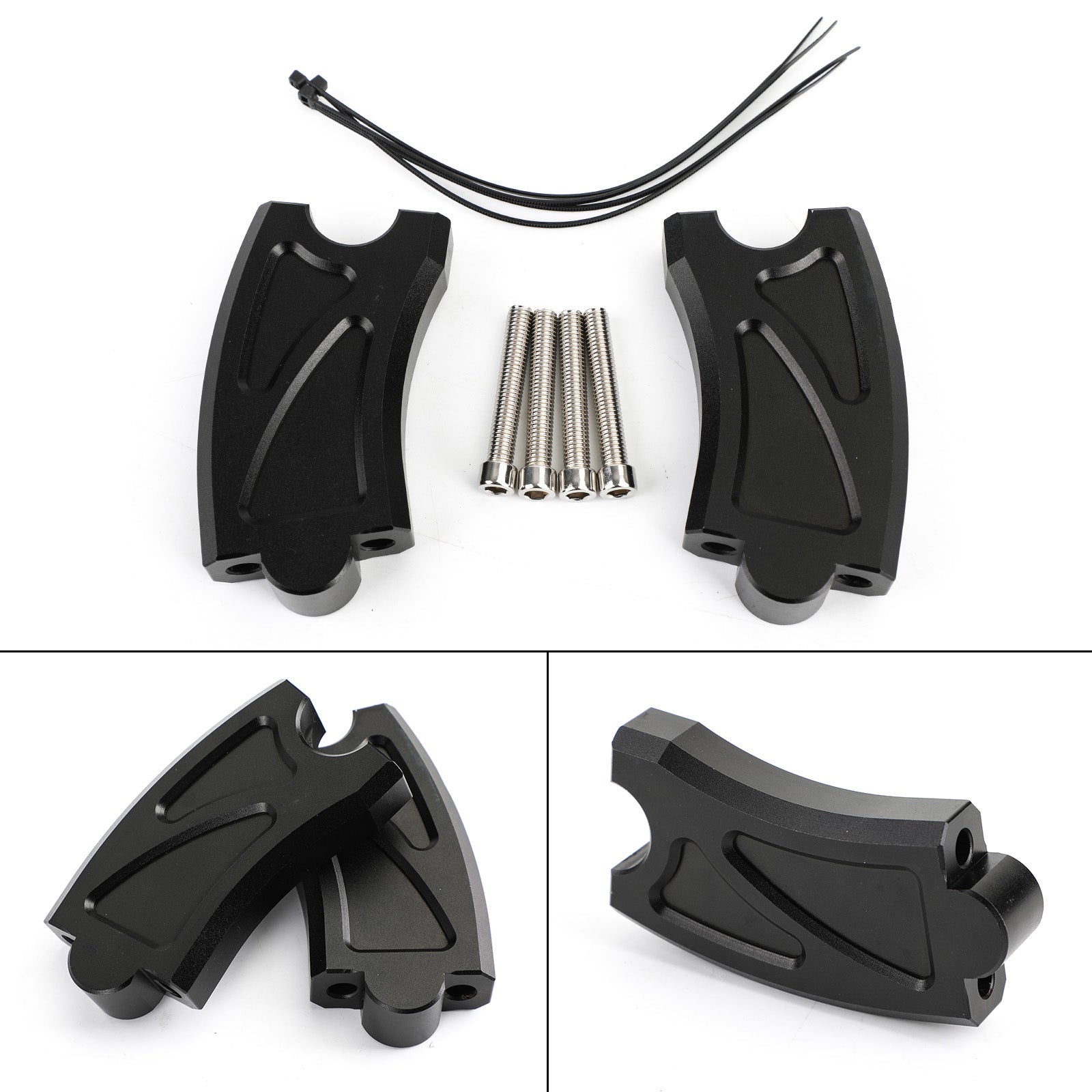2017+ Honda Rebel CMX500 CNC Handlebar Risers Bar Black