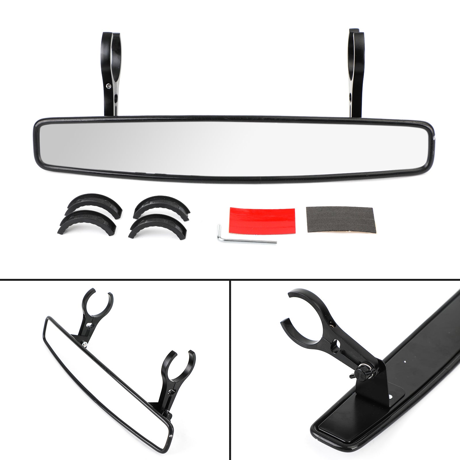 UTV 15" Zpětné zrcátko 2" Roll Bar pro Can-am Maverick Commander 800 1000 X