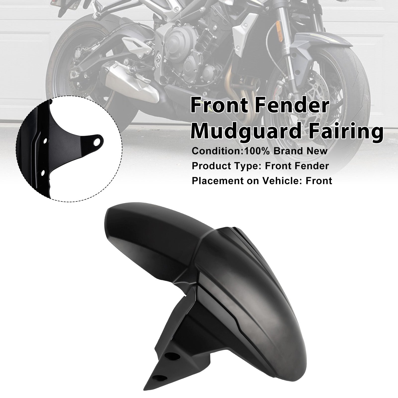 Street Triple 765 R RS 2020-2025 Front Fender Mudguard Fairing