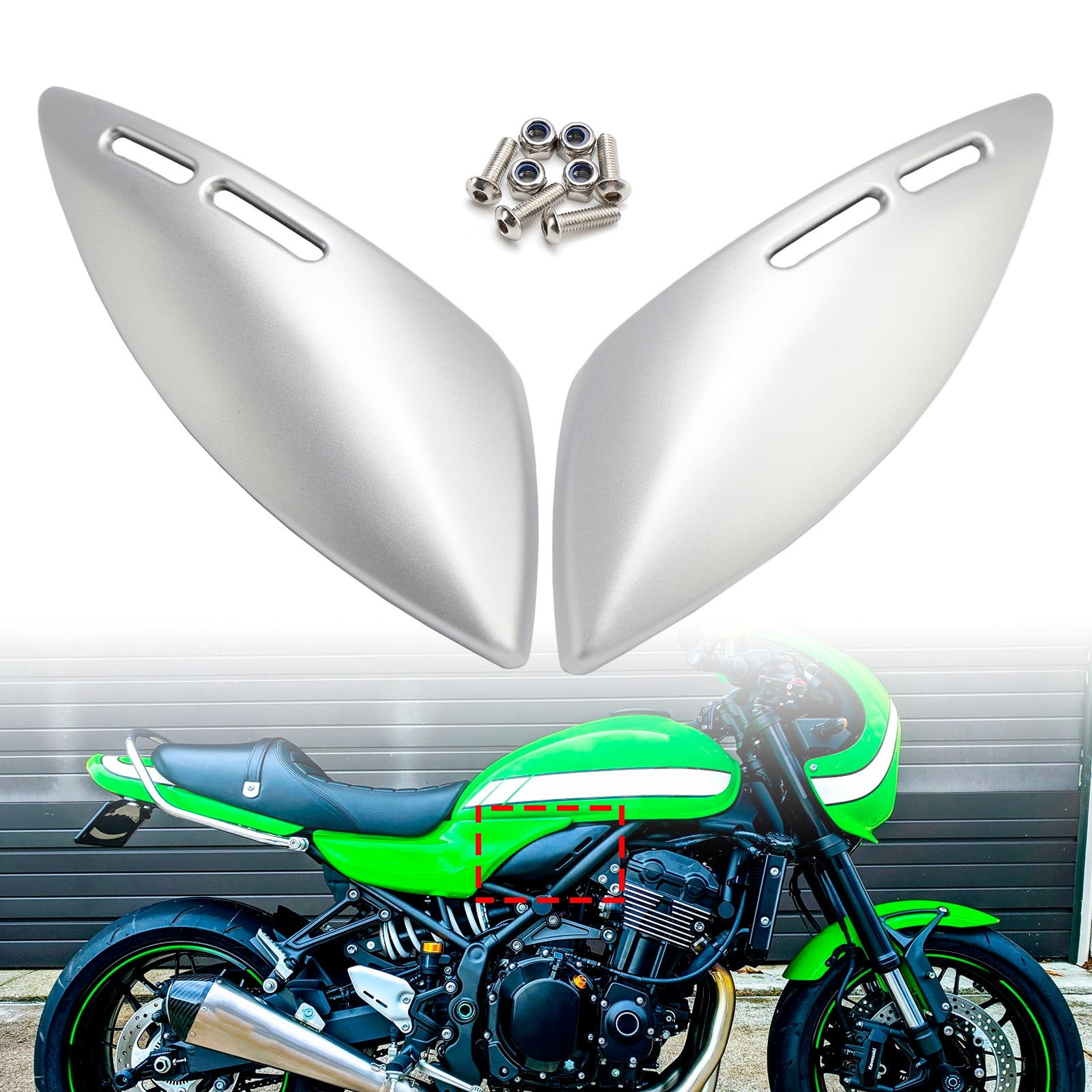 18-24 Kawasaki Z900RS Gas Tank Side Cover Panel Fairing Cowl