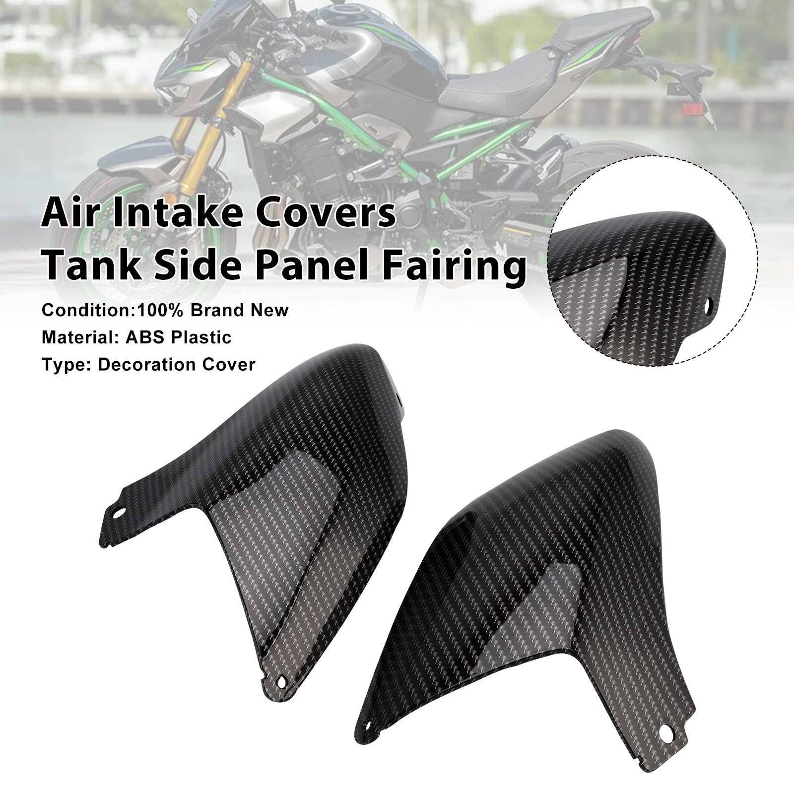 2025-2026 Kawasaki Z900 Air Intake Covers Tank Side Panel Fairing