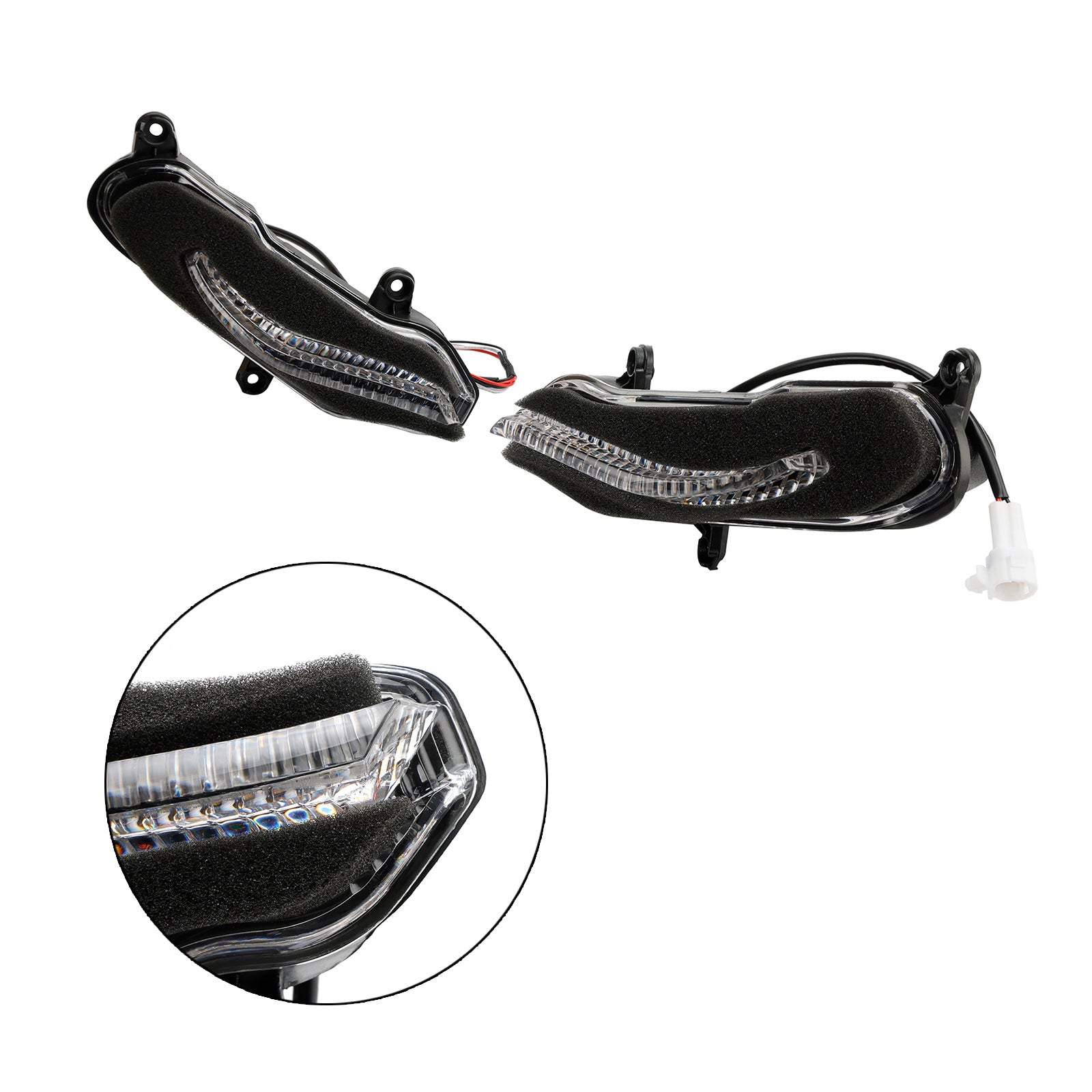 Plante du phare avant Protecteur LED pour Yamaha YZF-R6 YZF R6 2017 Smoke