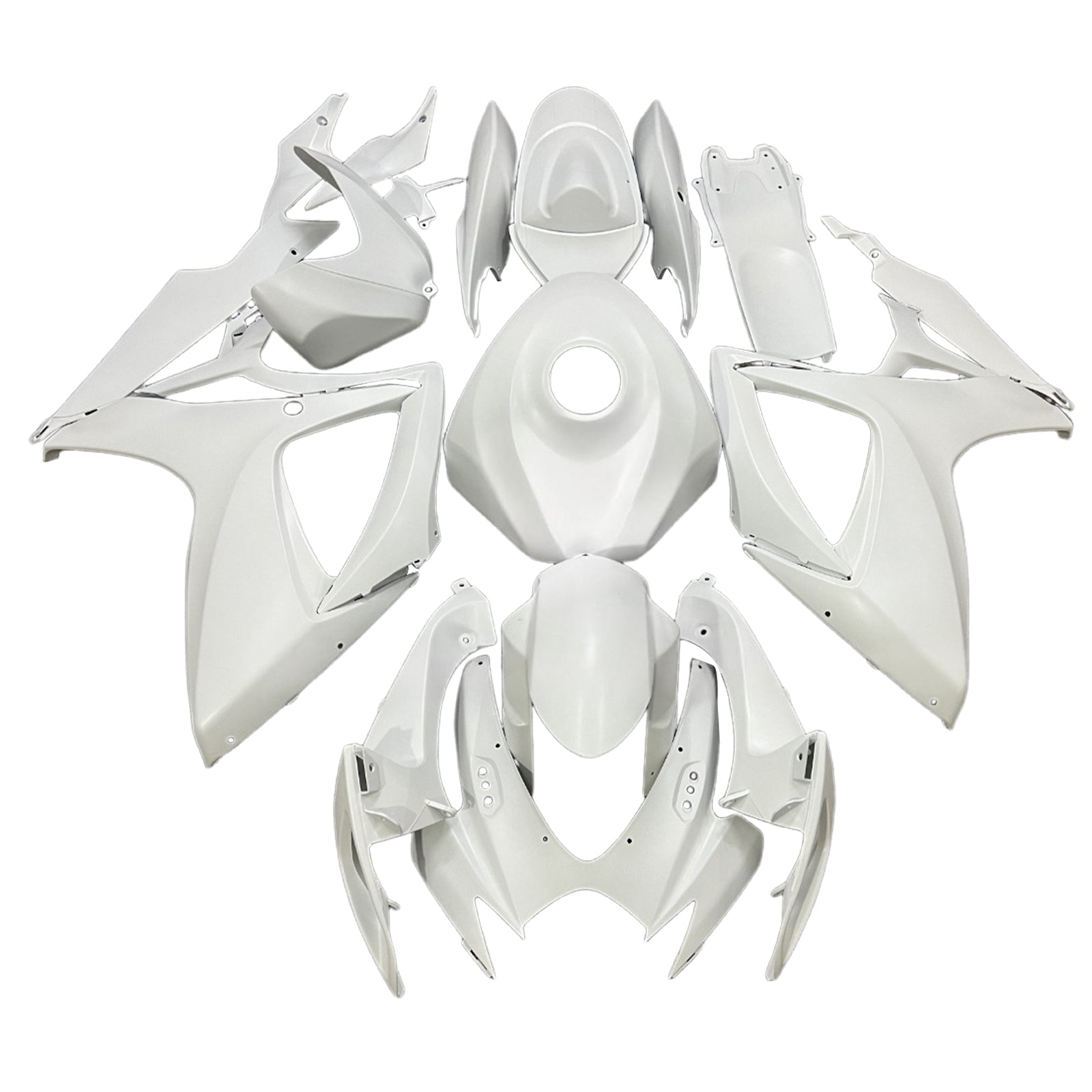 Amotopart 2006-2007 Suzuki GSXR 600/750 Full White Fairing Kit