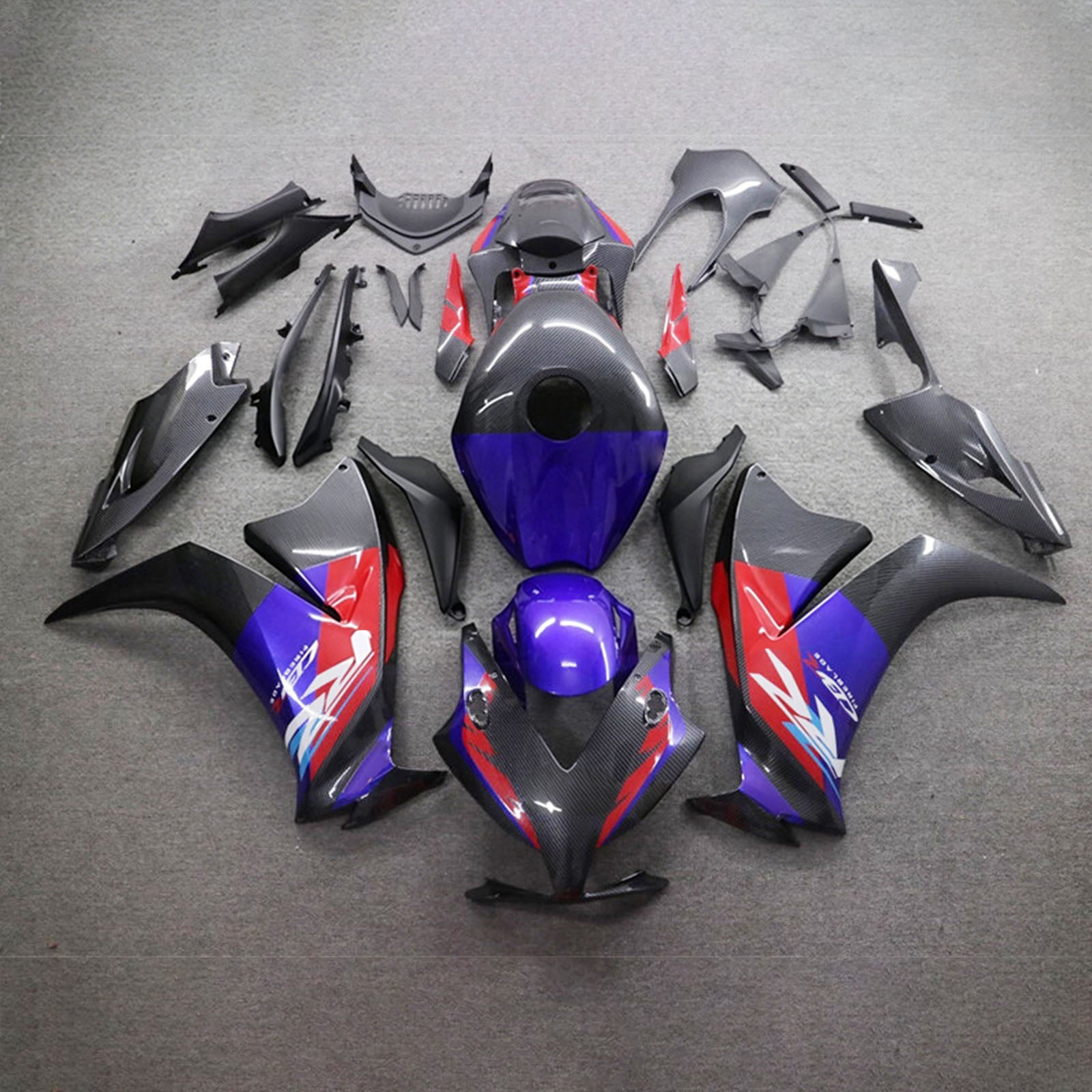 Amotopart 2012-2016 ホンダ CBR1000RR カーボンファイバーパターンフェアリングキット
