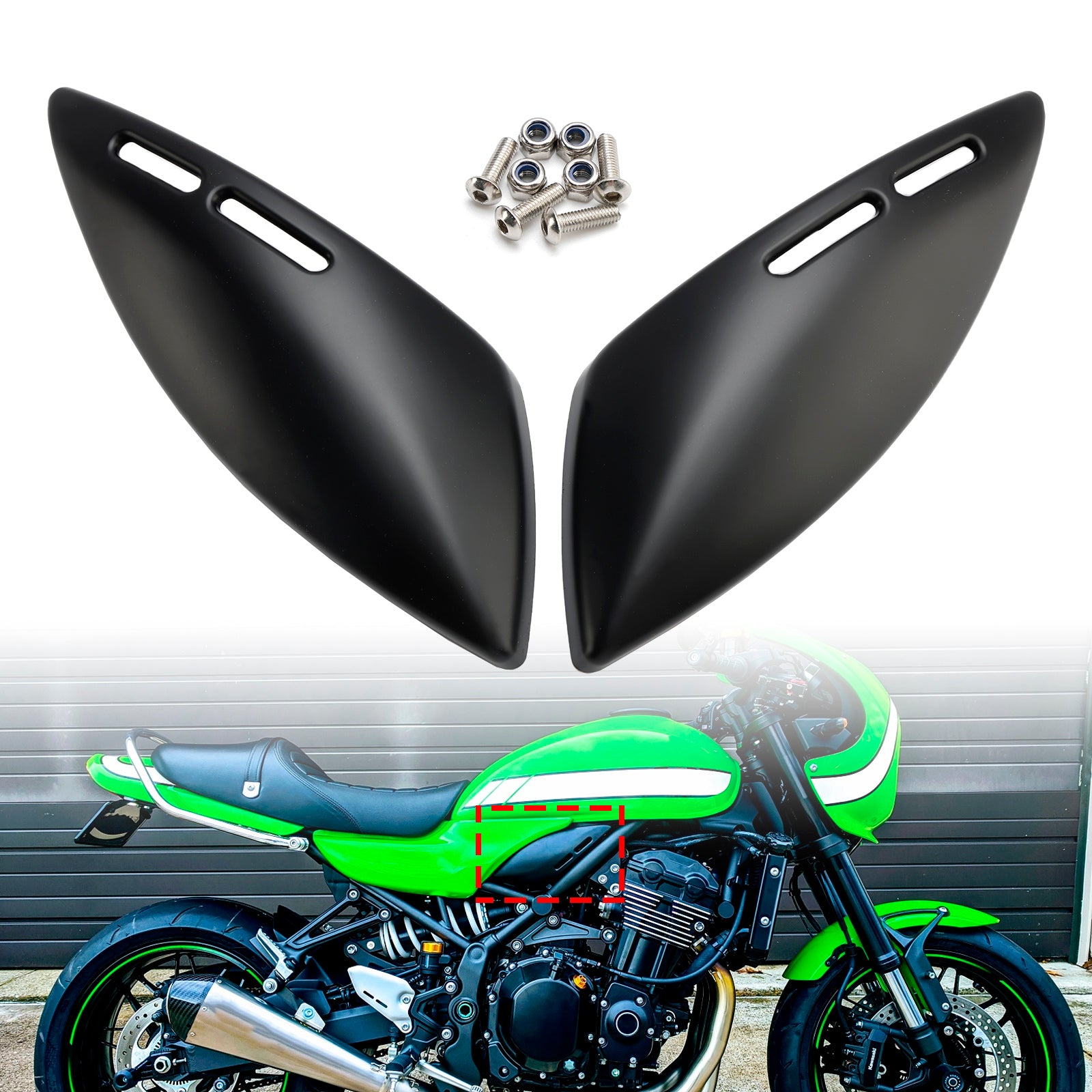 18-24 Kawasaki Z900RS Gas Tank Side Cover Panel Fairing Cowl