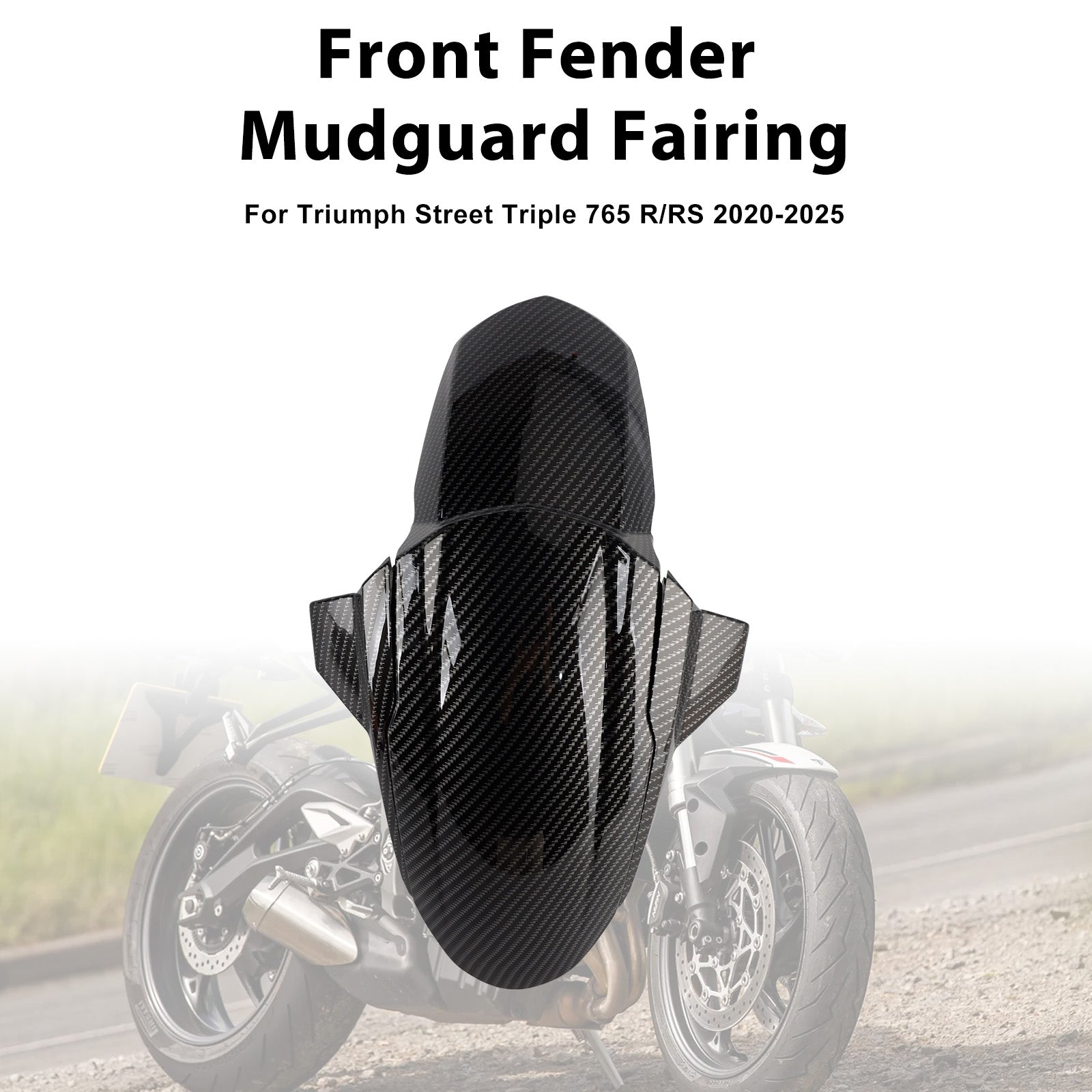 Street Triple 765 R RS 2020-2025 Front Fender Mudguard Fairing