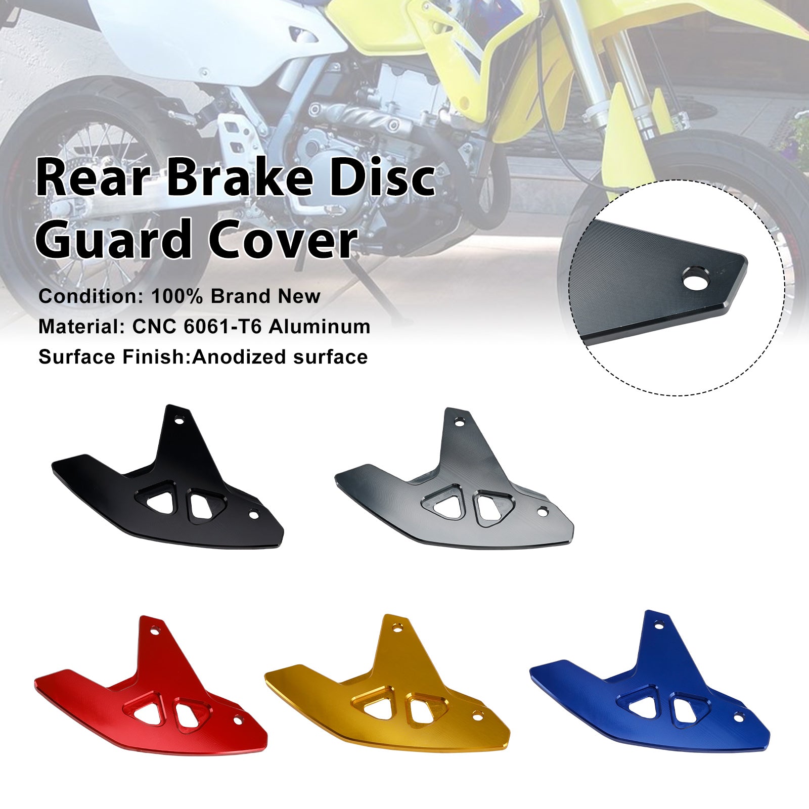 2000-2024 Suzuki DR-Z400SM DRZ400/S/E Rear Brake Disc Guard Cover