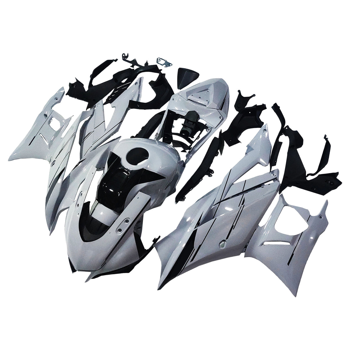 Amotopart 2019-2021 Yamaha YZF-R3 R25 grijs wit zwart kuipset